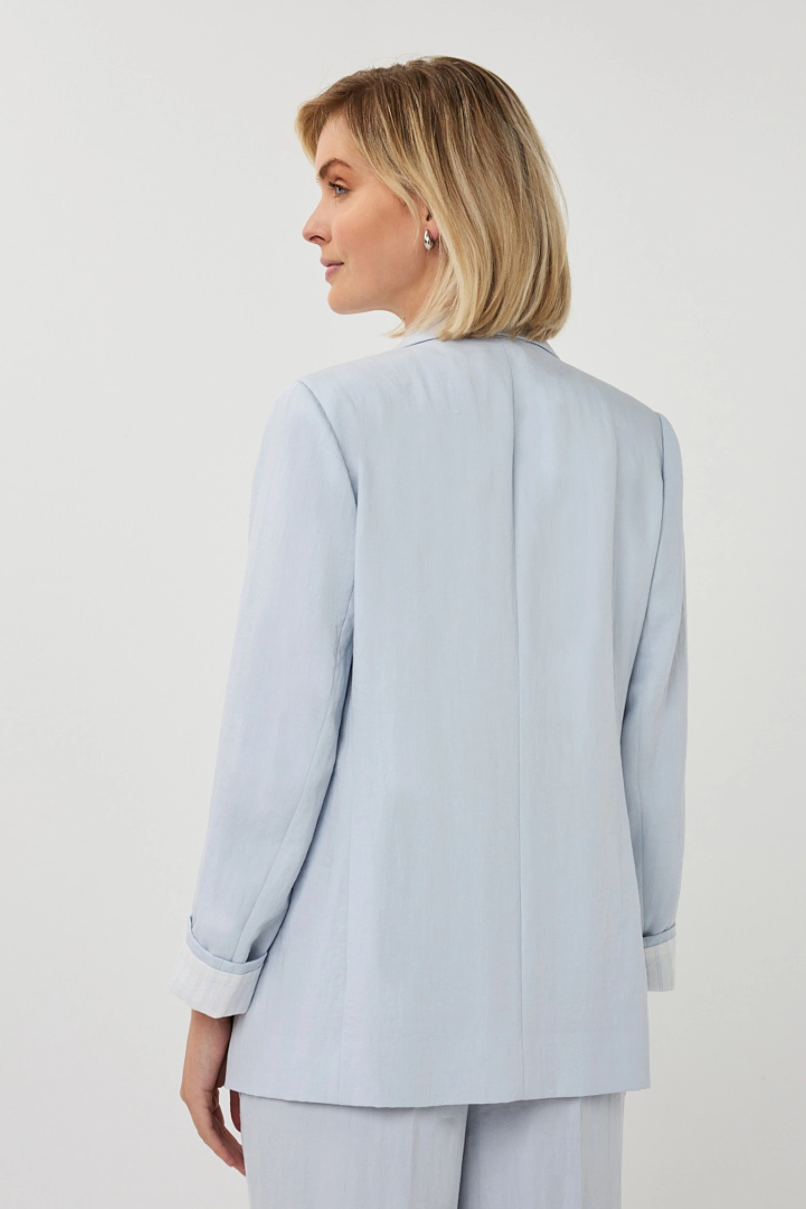 Blazer Fine Crinkle Light Blue SP26.10037 - Image 6