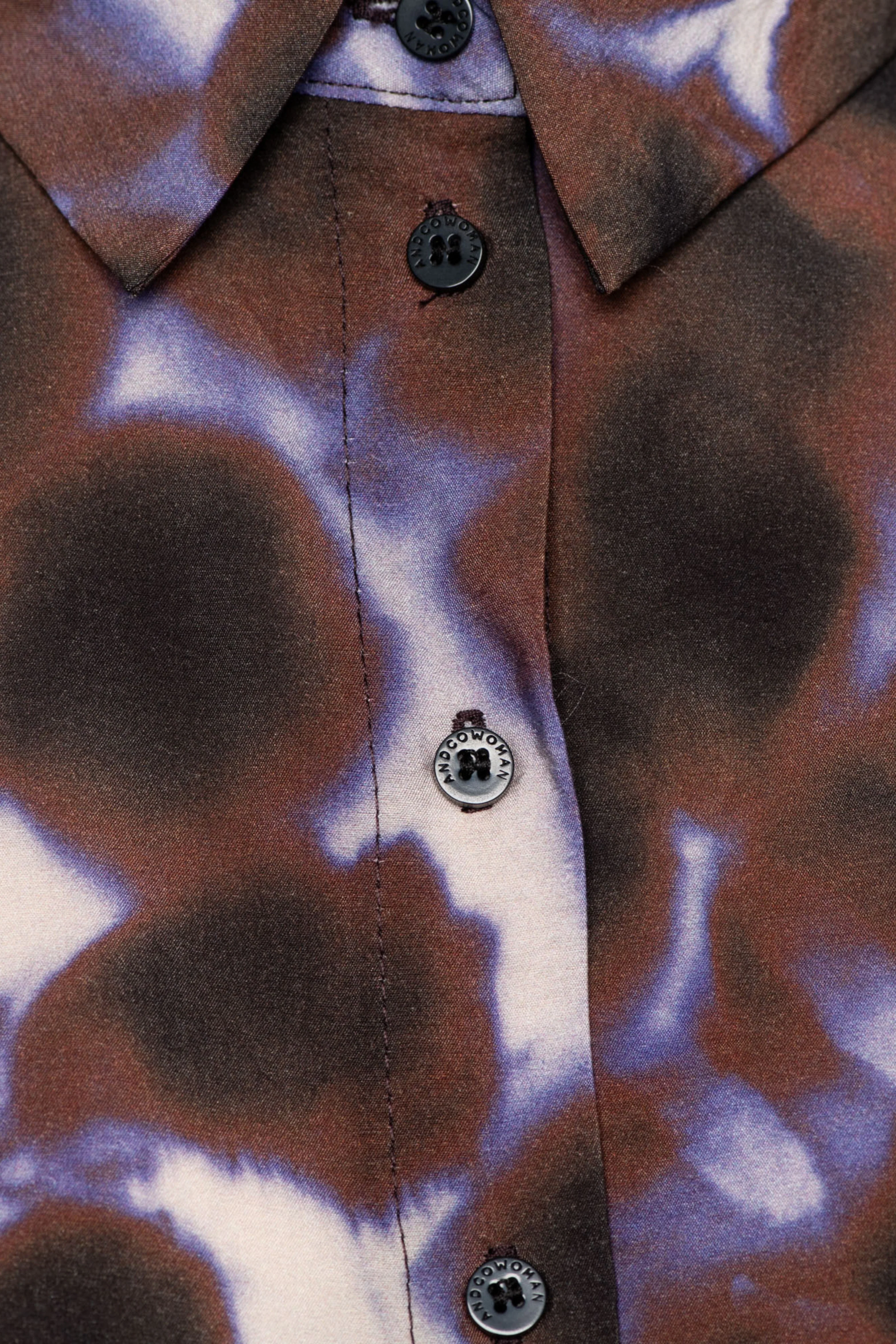 Blouse Avin Purple Tie-Dye Iris Multi BL386 - Image 5