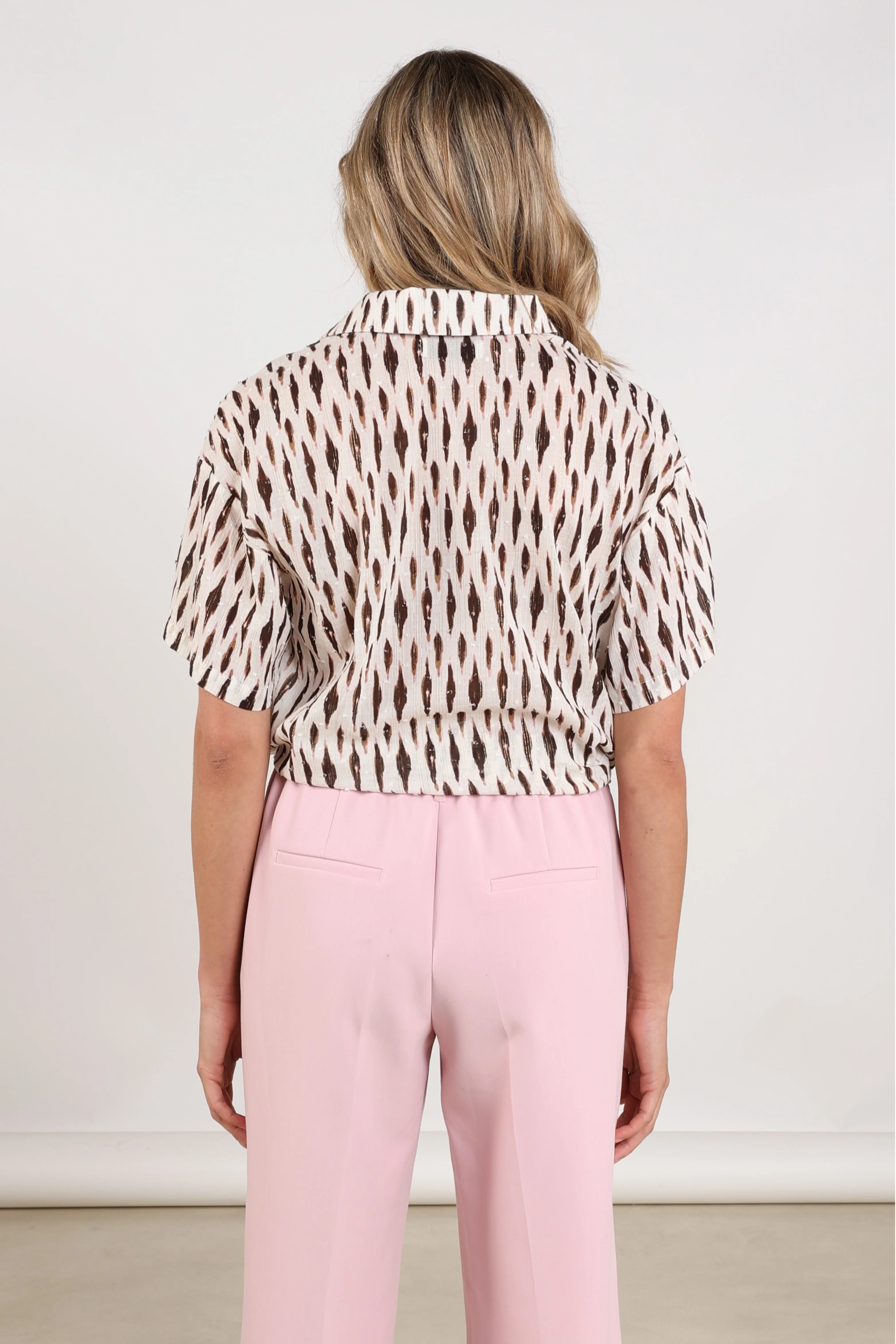 Blouse Britt Print Offwhite Fango NKS02194 - Image 3