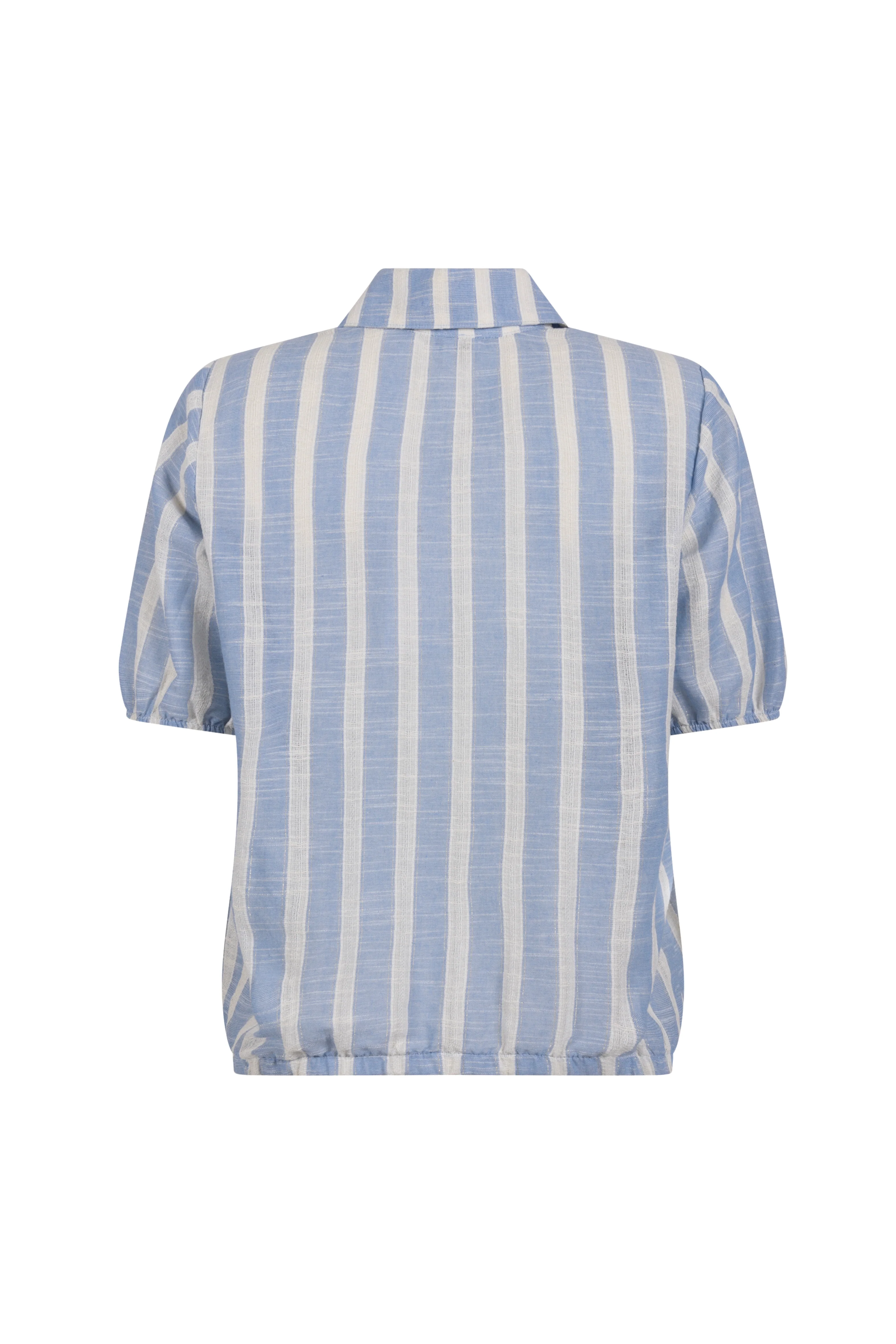 Blouse Lurex Striped Light Blue S02-20-301 - Image 2
