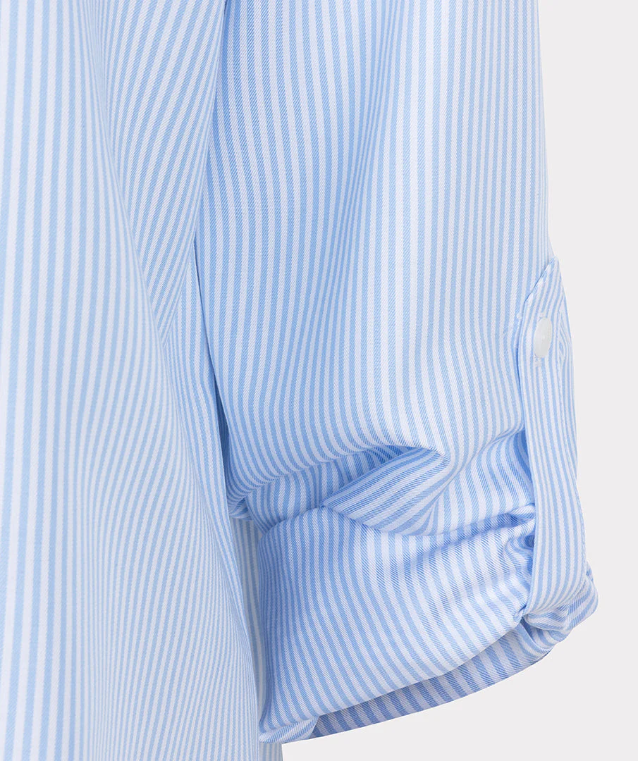 Blouse Oversized Striped Blue White SP25.14005 - Image 4