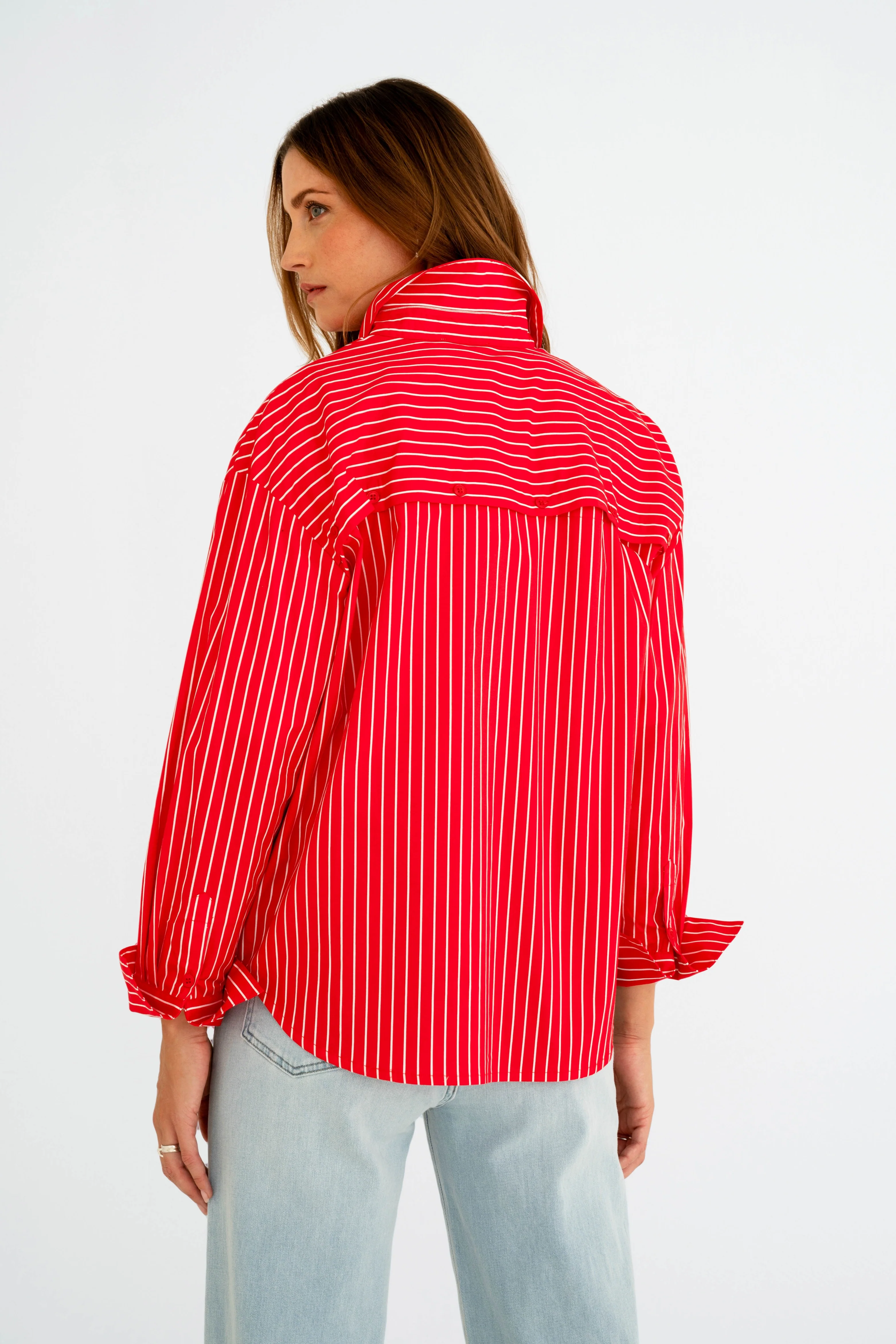Blouse Sotti Offwhite Red - Image 4