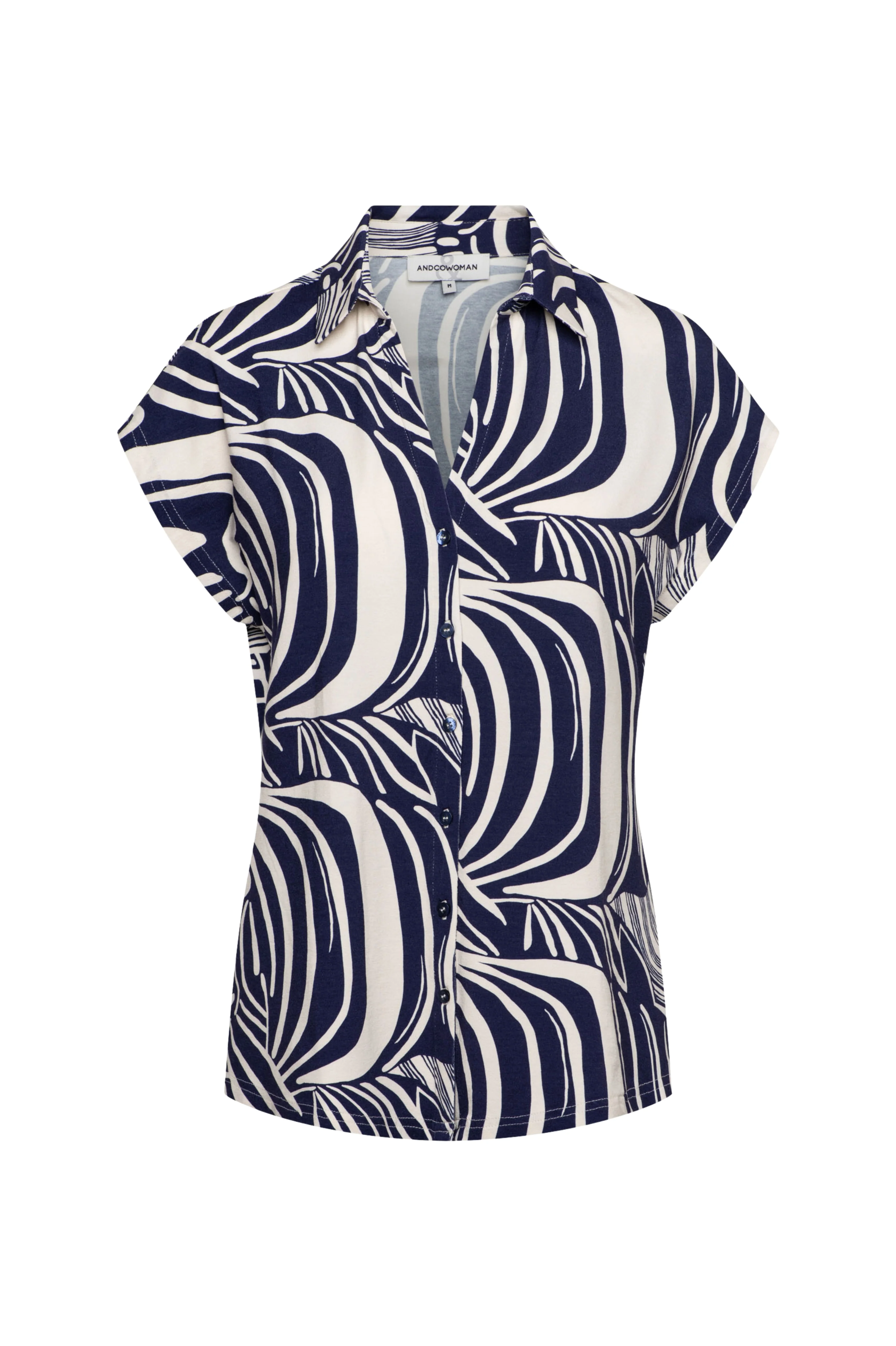 Blouse Valetta Weave Blue Multi BL444 - Image 2