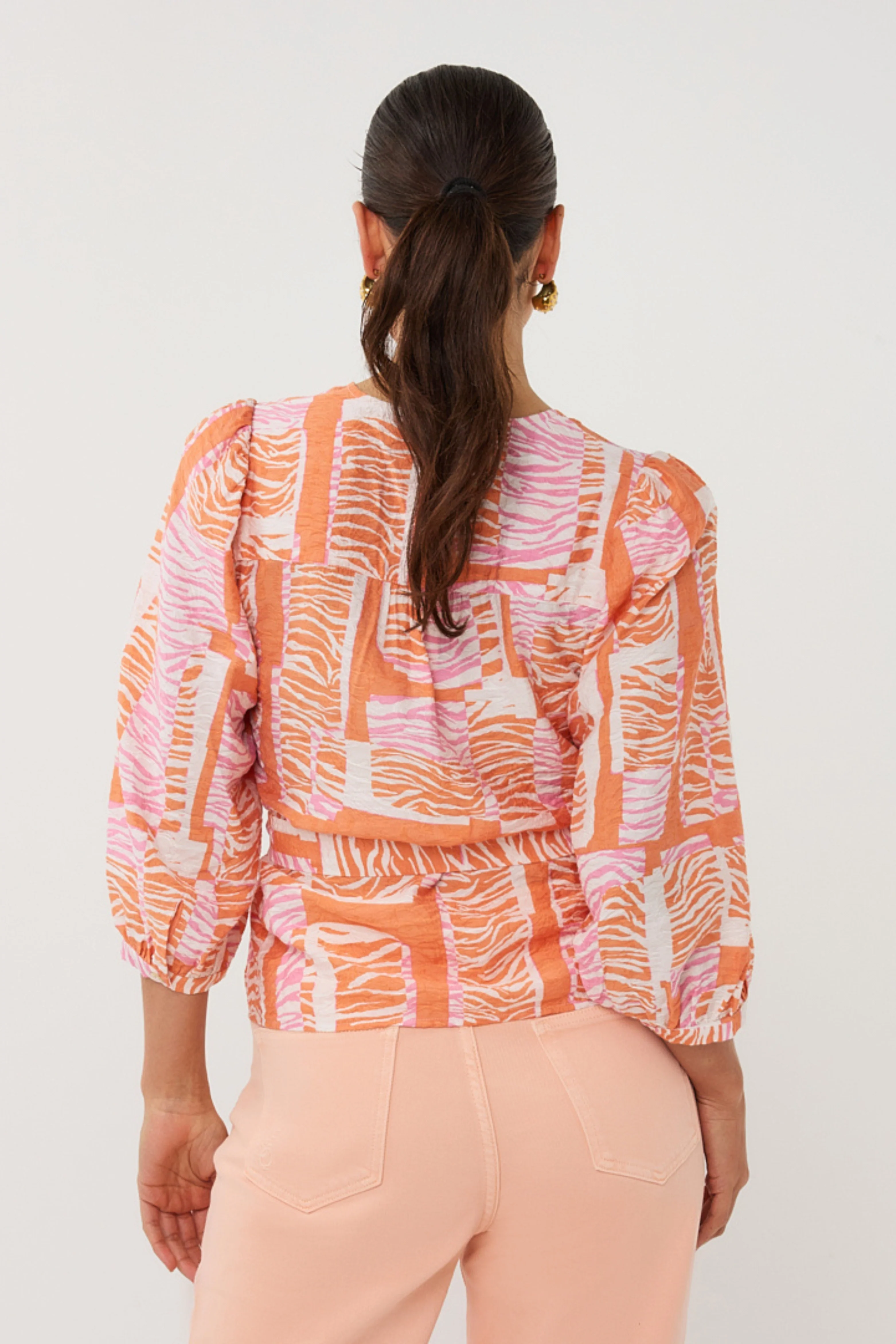 Blouse Wrap Divine Blocks Print SP26.10029 - Image 6