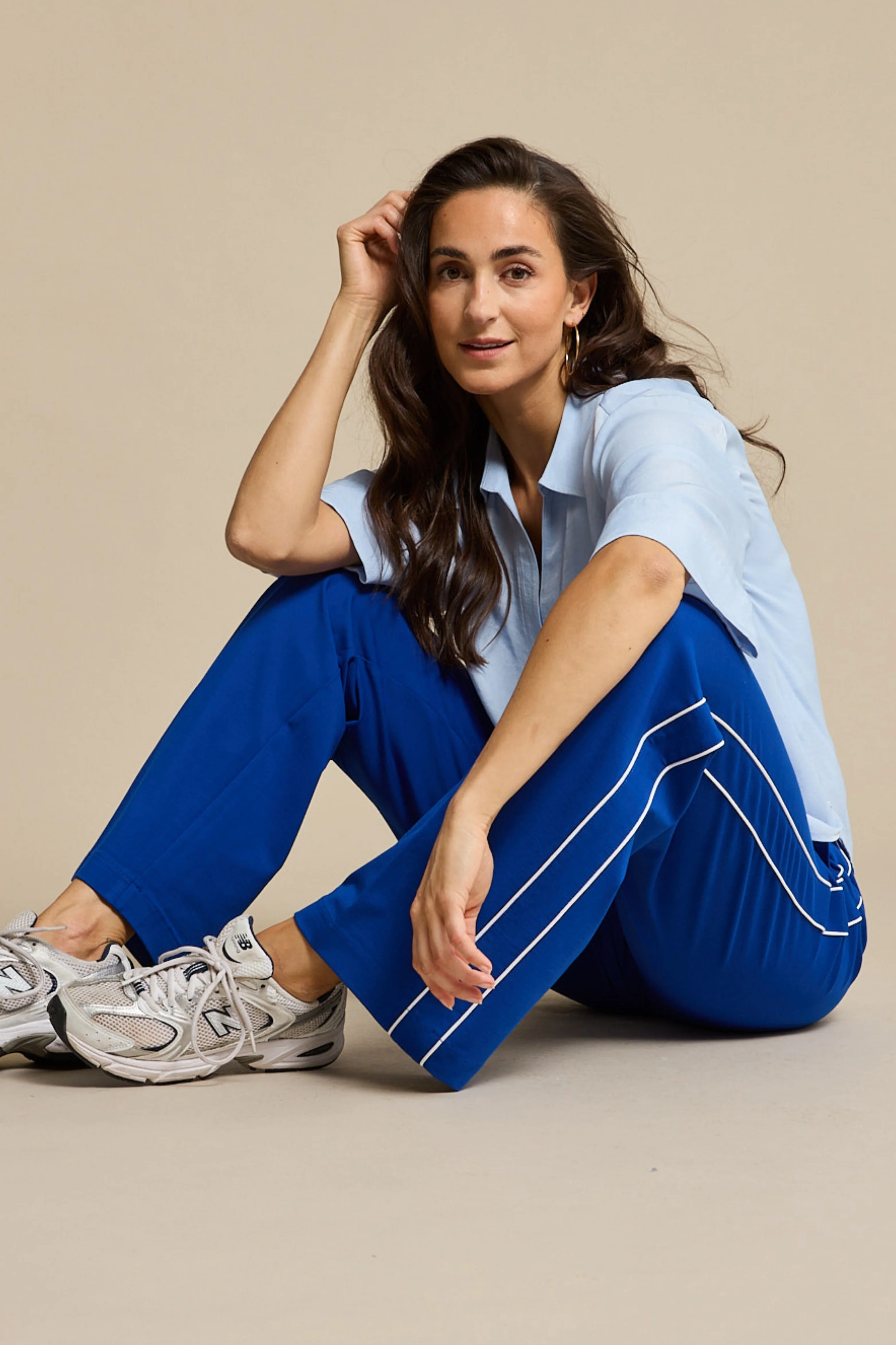 Broek Colette Punta Piping Cobalt SRB4751 L33 - Image 3