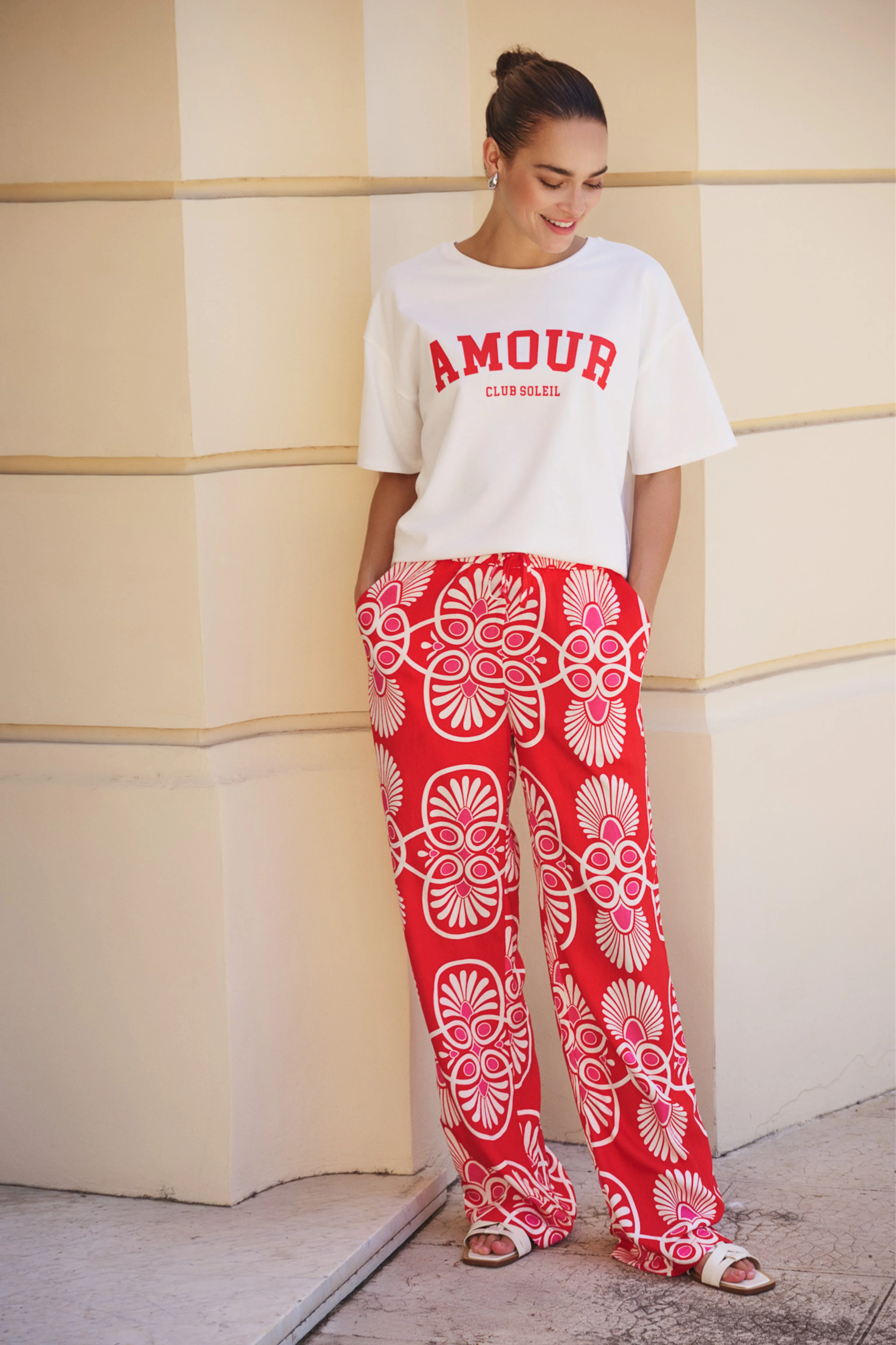 Broek Heartfelt Print HS26.10204 - Image 3