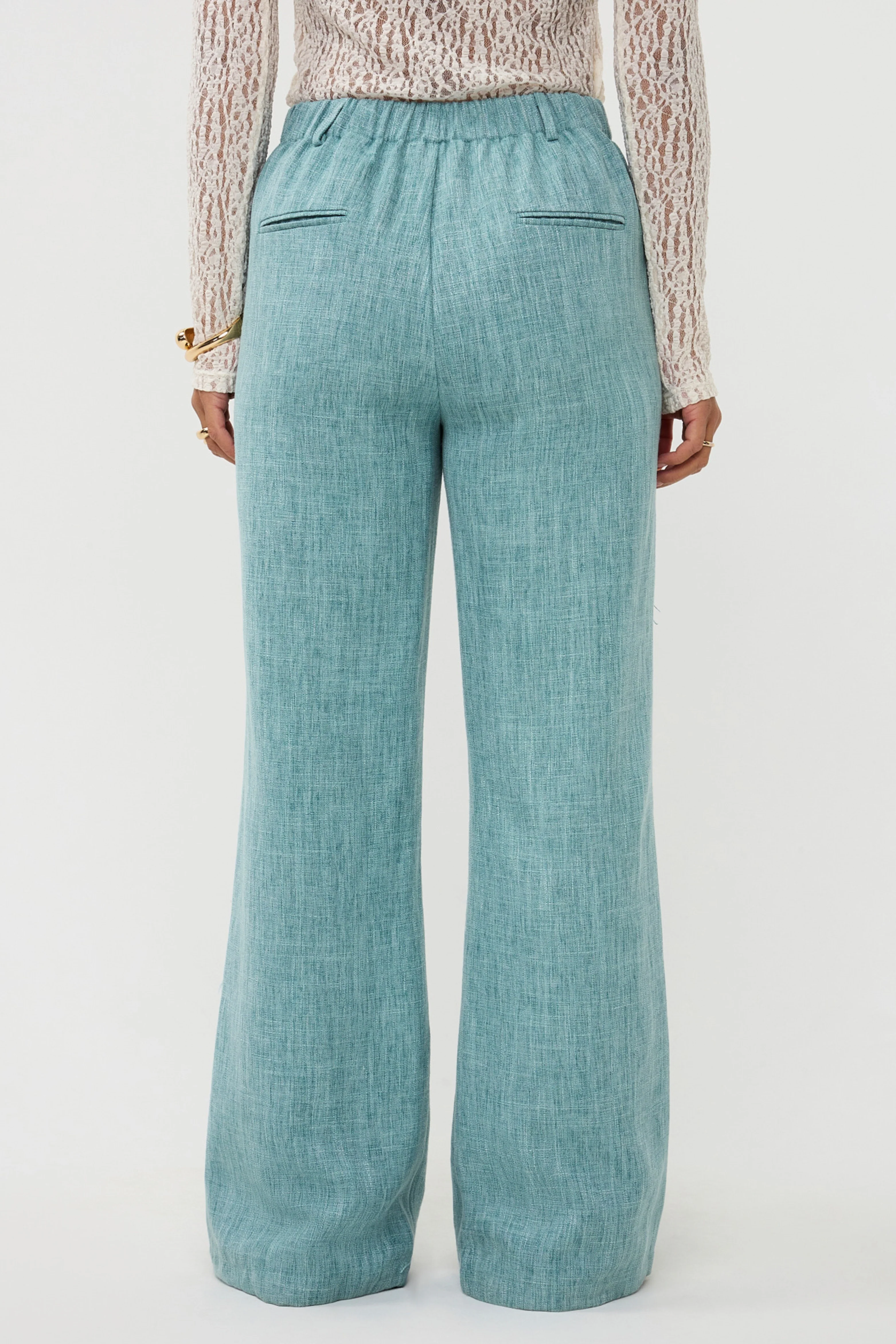Broek Leona Turquoise Melange - Image 5