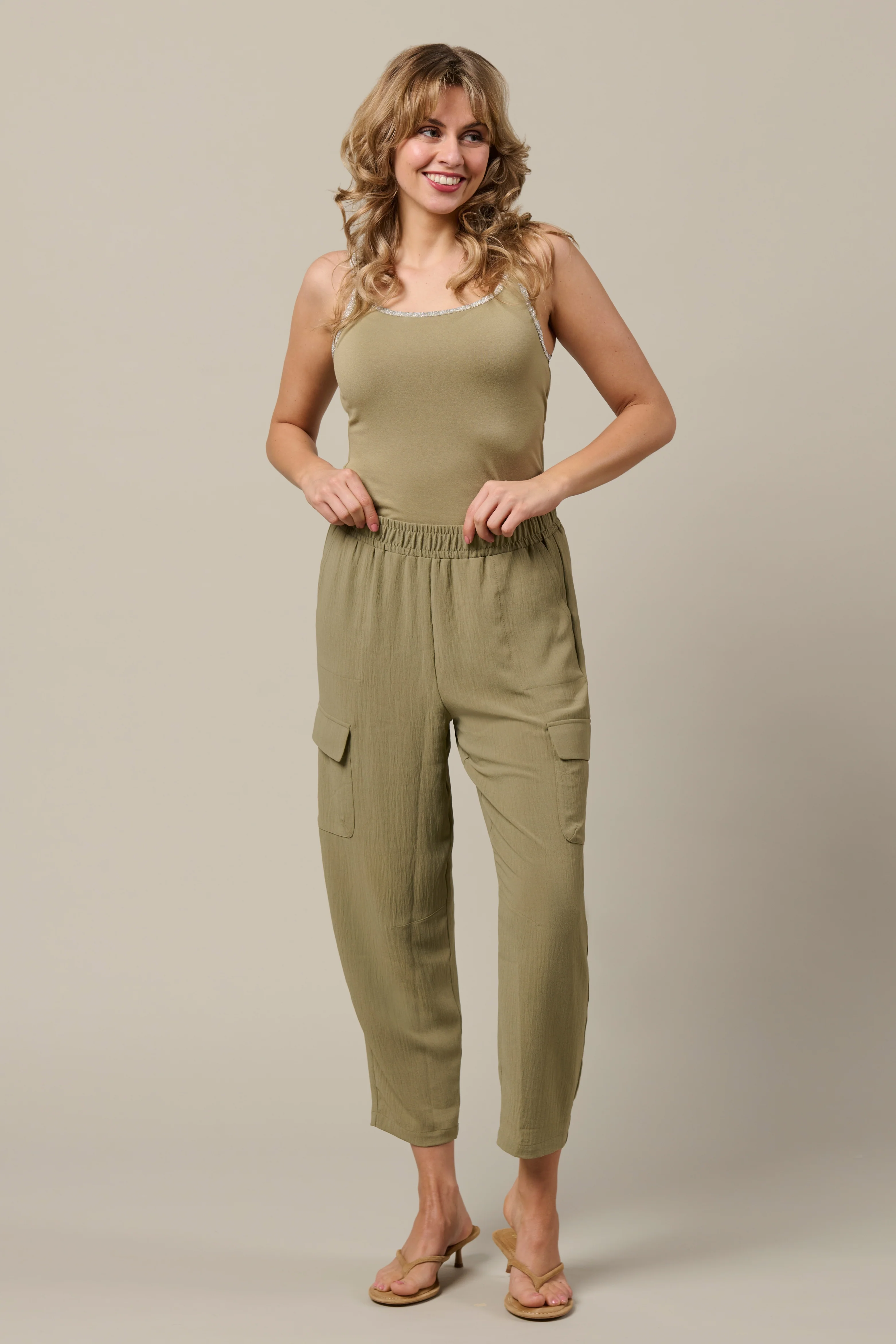 Broek Mandy Khaki PA444 - Image 7