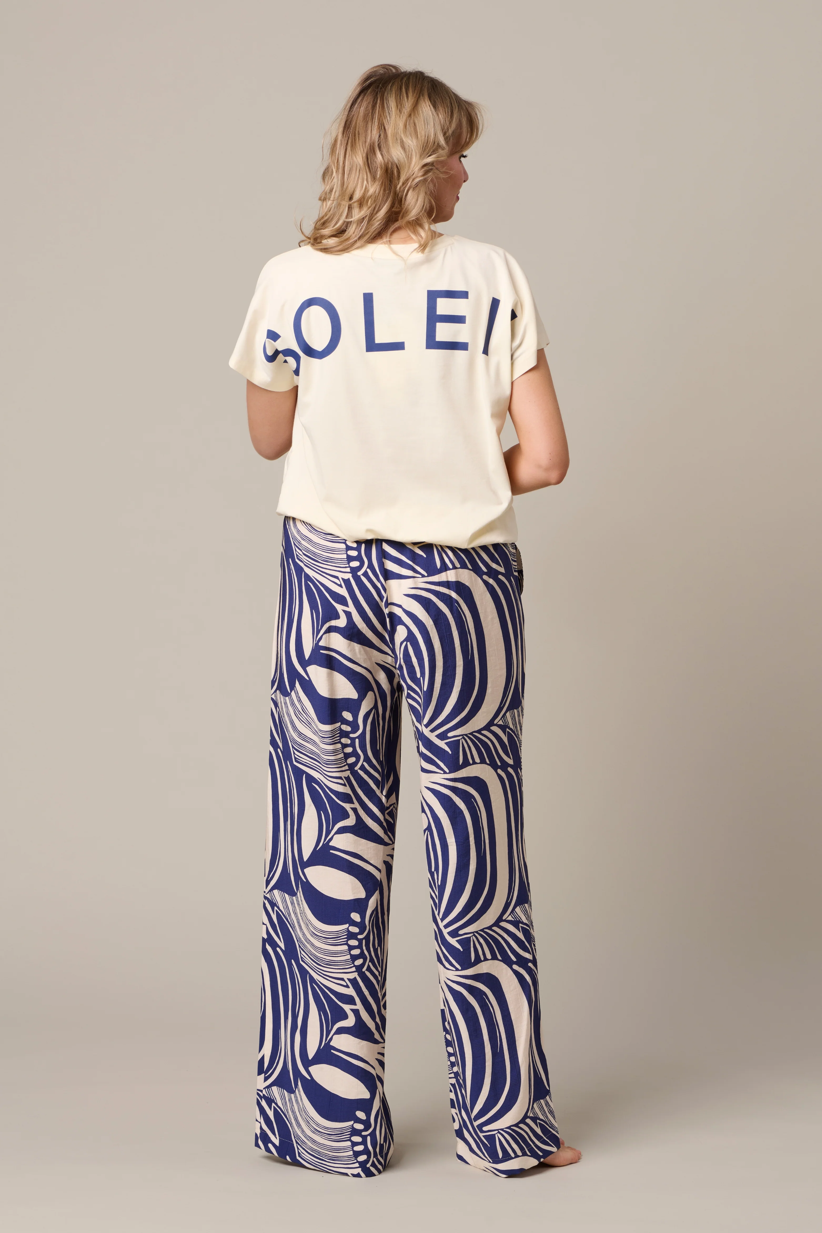 Broek Nessy Weave Blue Multi PA449 - Image 4