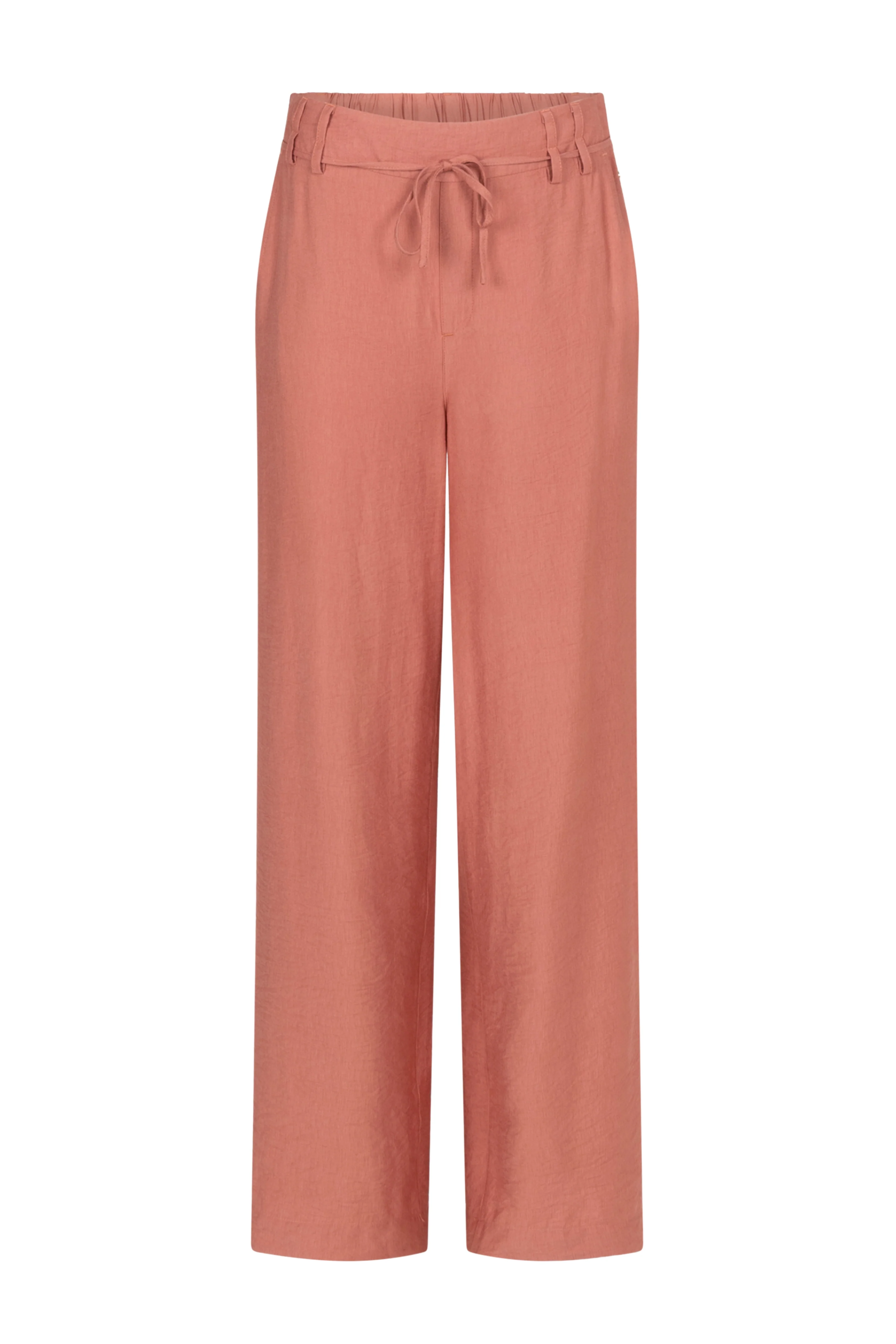 Broek Wide Leg Belt Dusty Rose C04-20-101 3 - Image 3