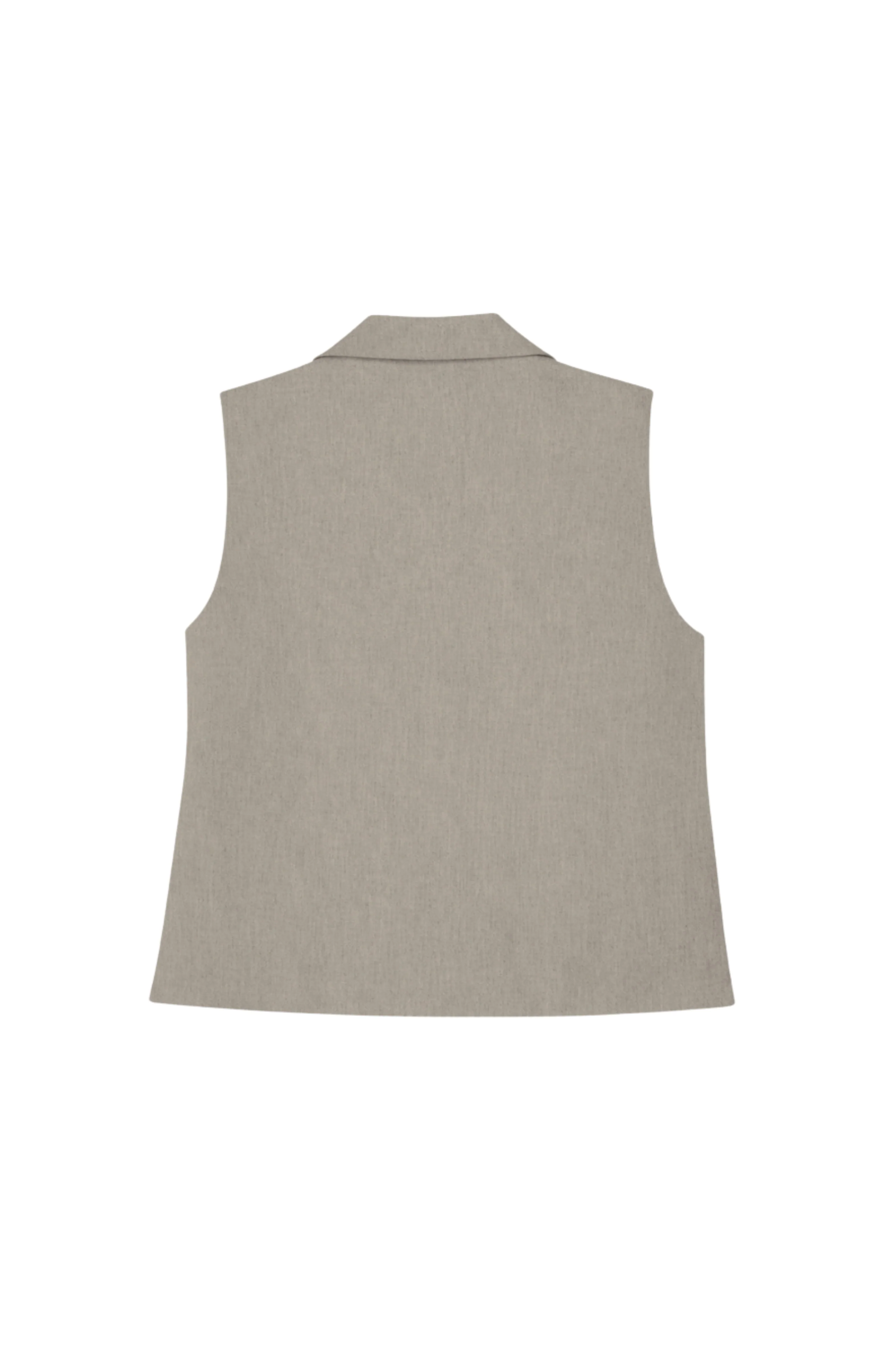 Gilet Zenzi Creme Melange - Image 3