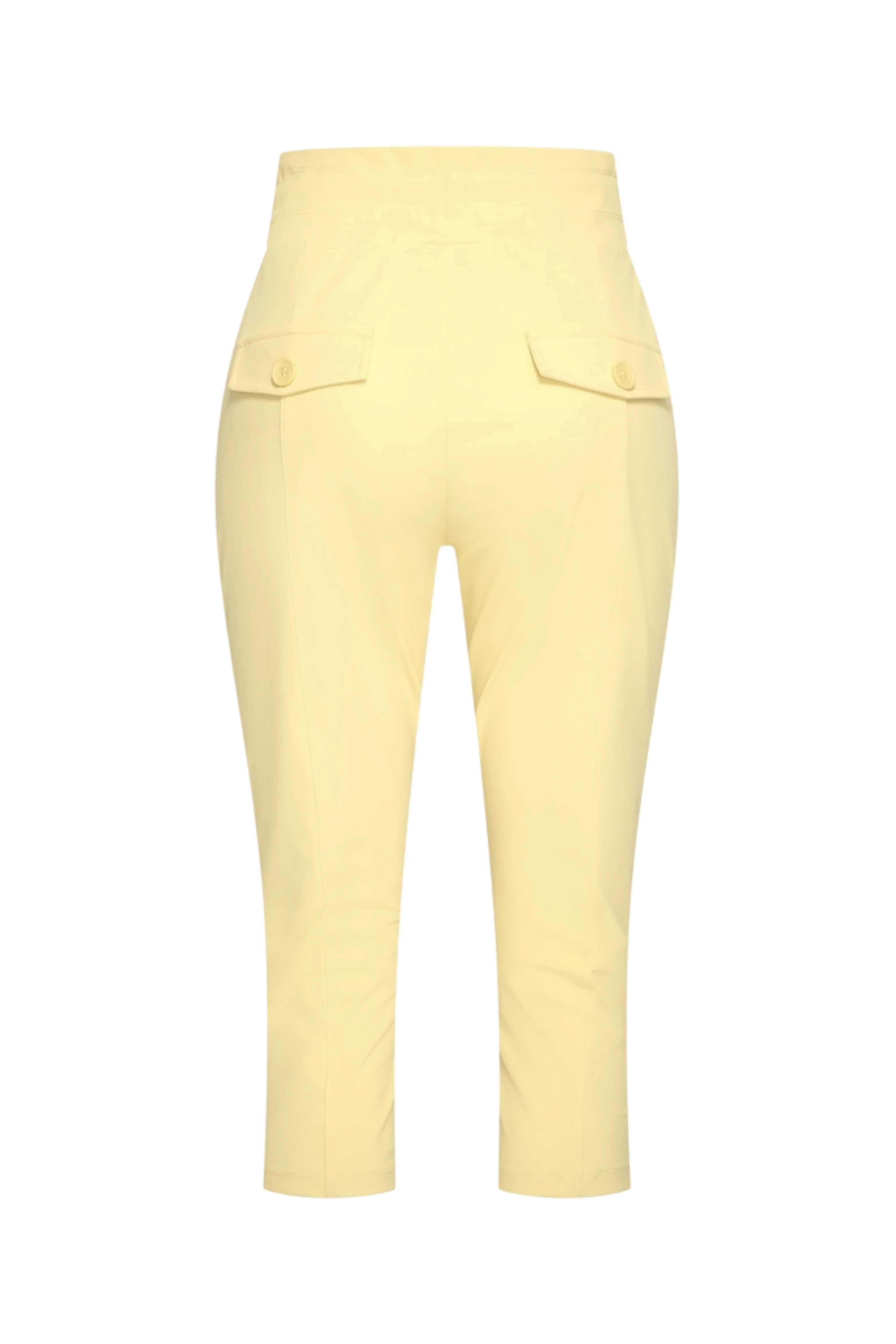 Heavy Travel Broek Capri Lemon Yellow 202820A - Image 3