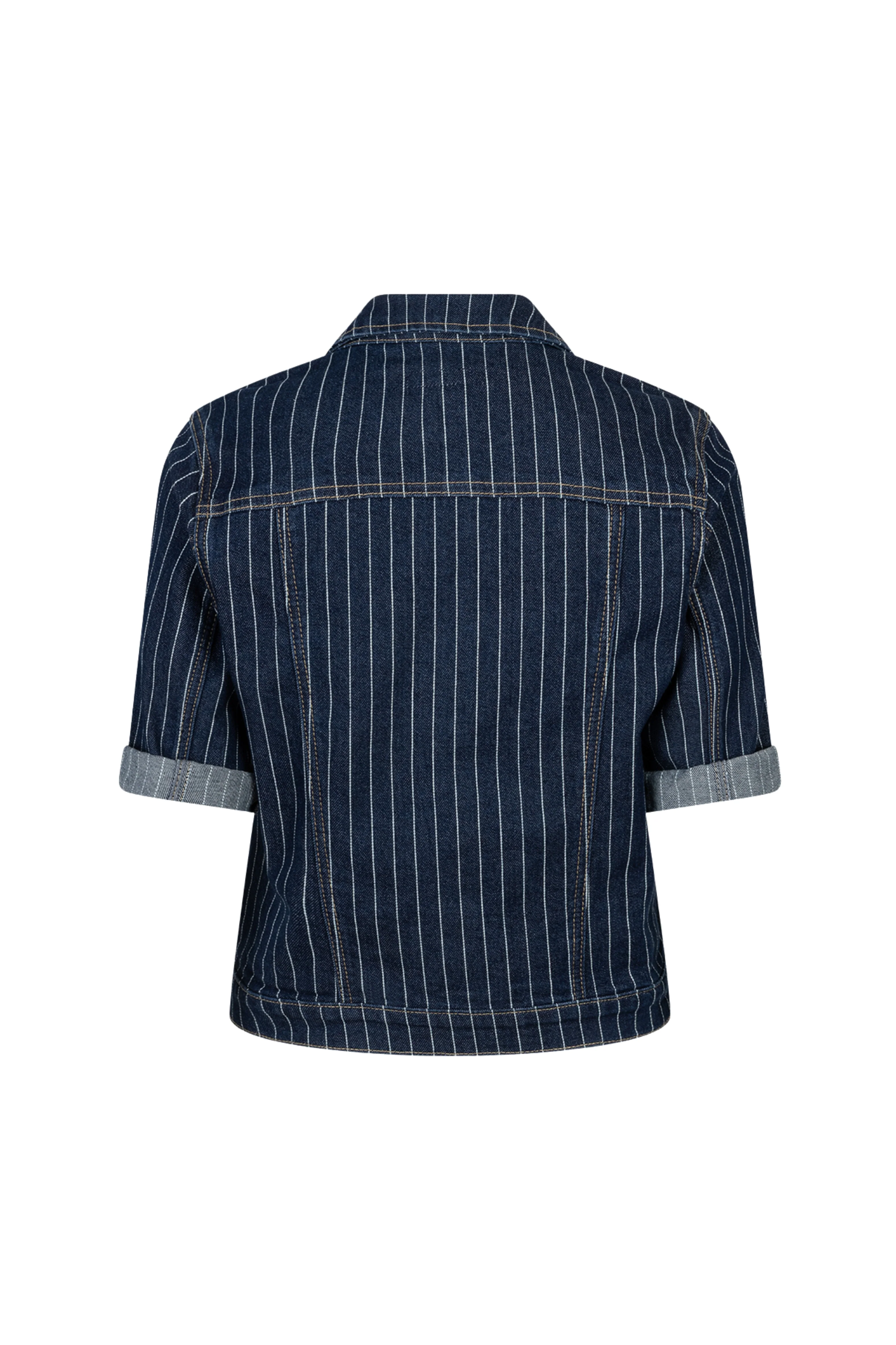 Jacket Jackie Short Sleeve Denim Stripe Rinse SRB4835 - Image 5