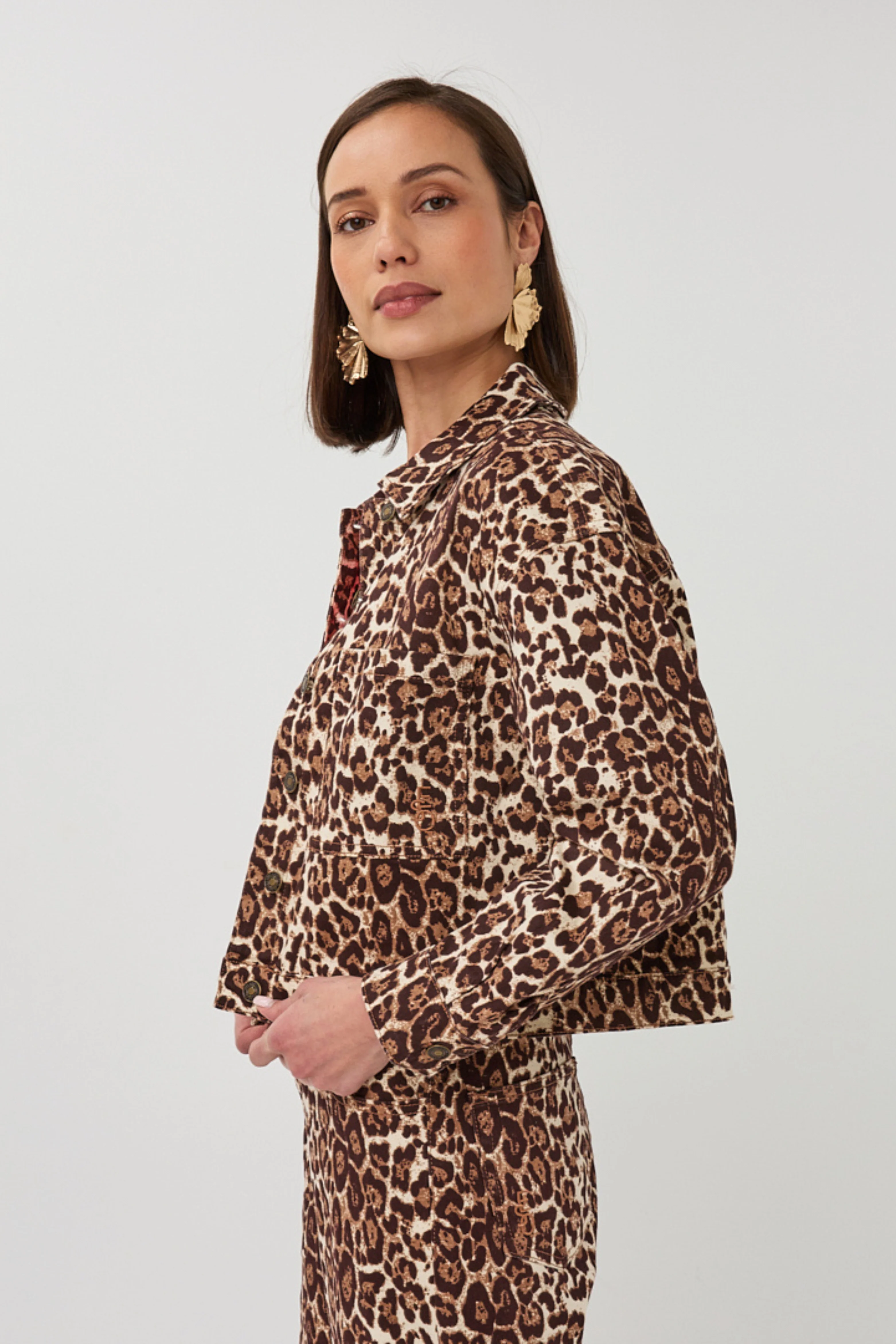 Jacket Jeans Scarlet Leopard Print SP26.12000 - Image 3
