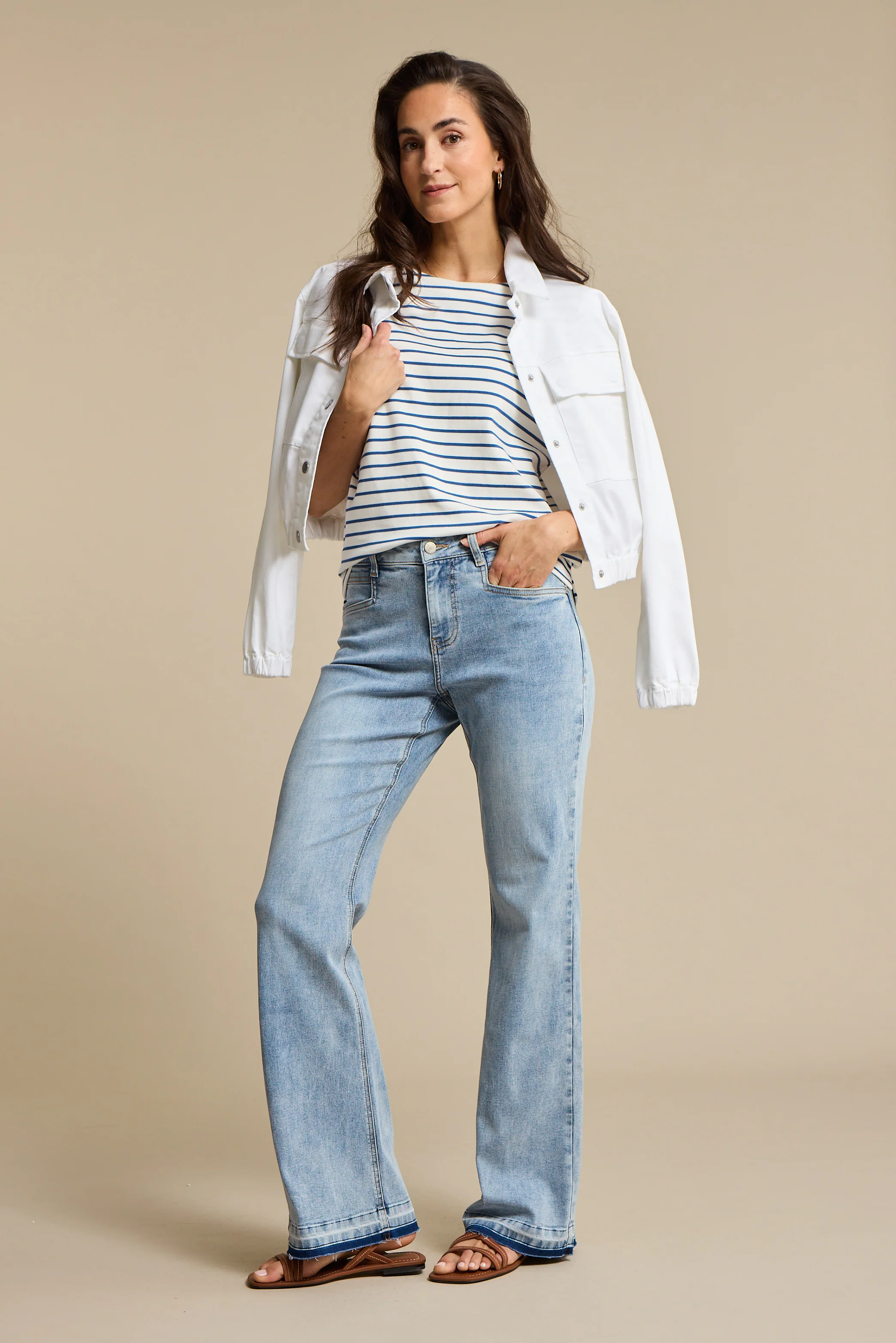 Jacket Juno White Denim SRB4903