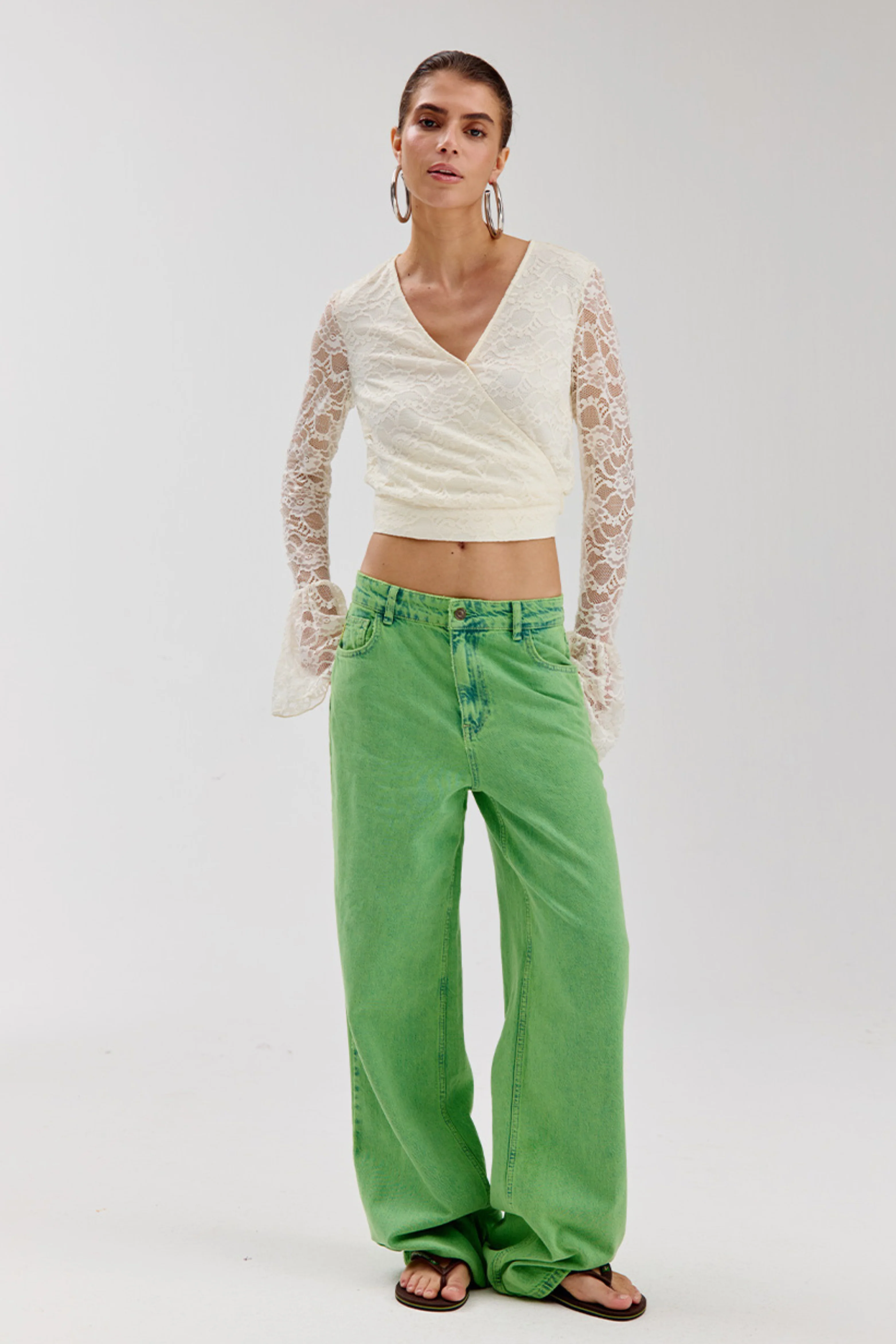 Jeans Yve Vibrant Green HS6D106 - Image 6
