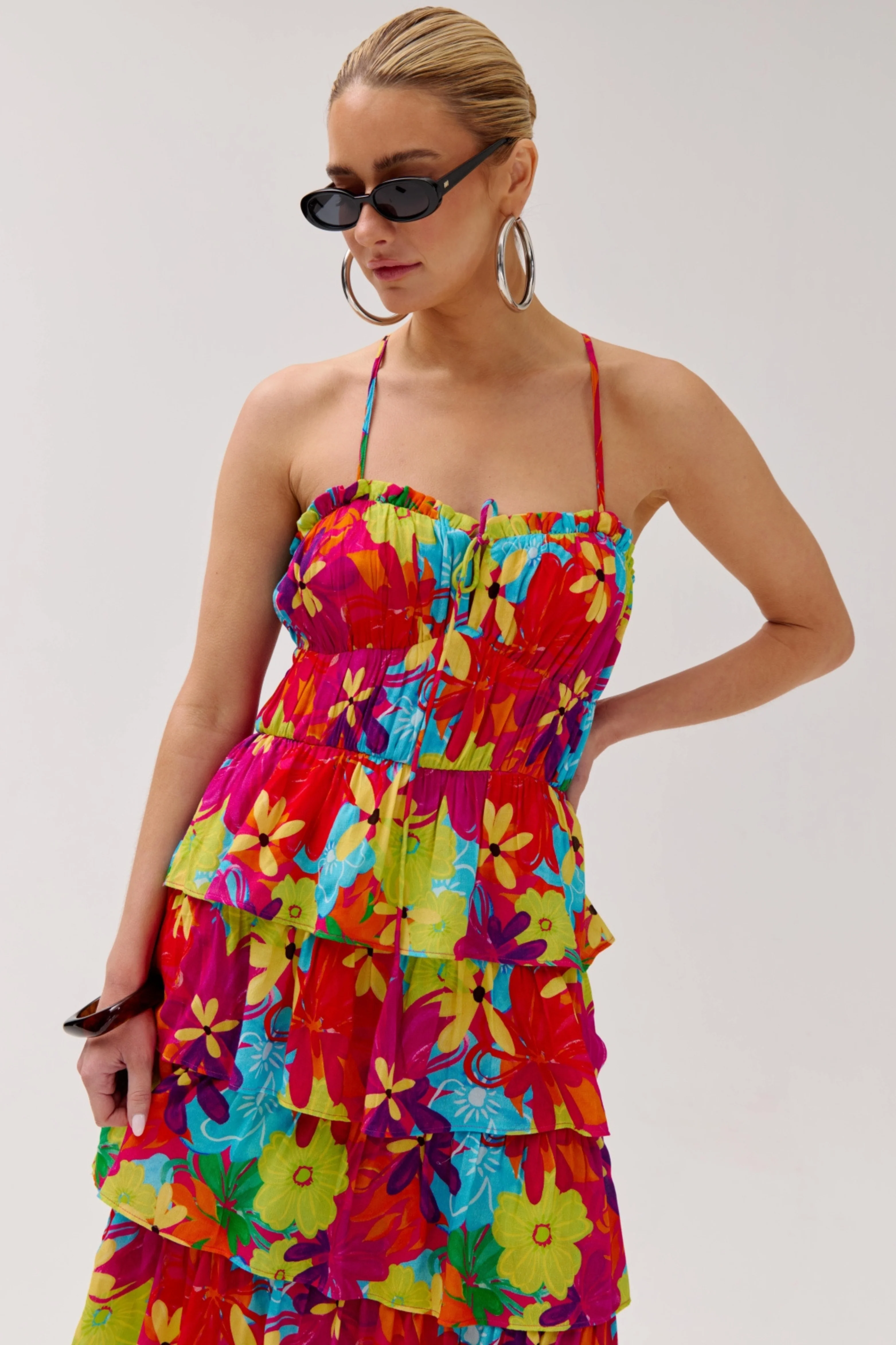 Jurk Dina Multi Flower HS6P905 - Image 2