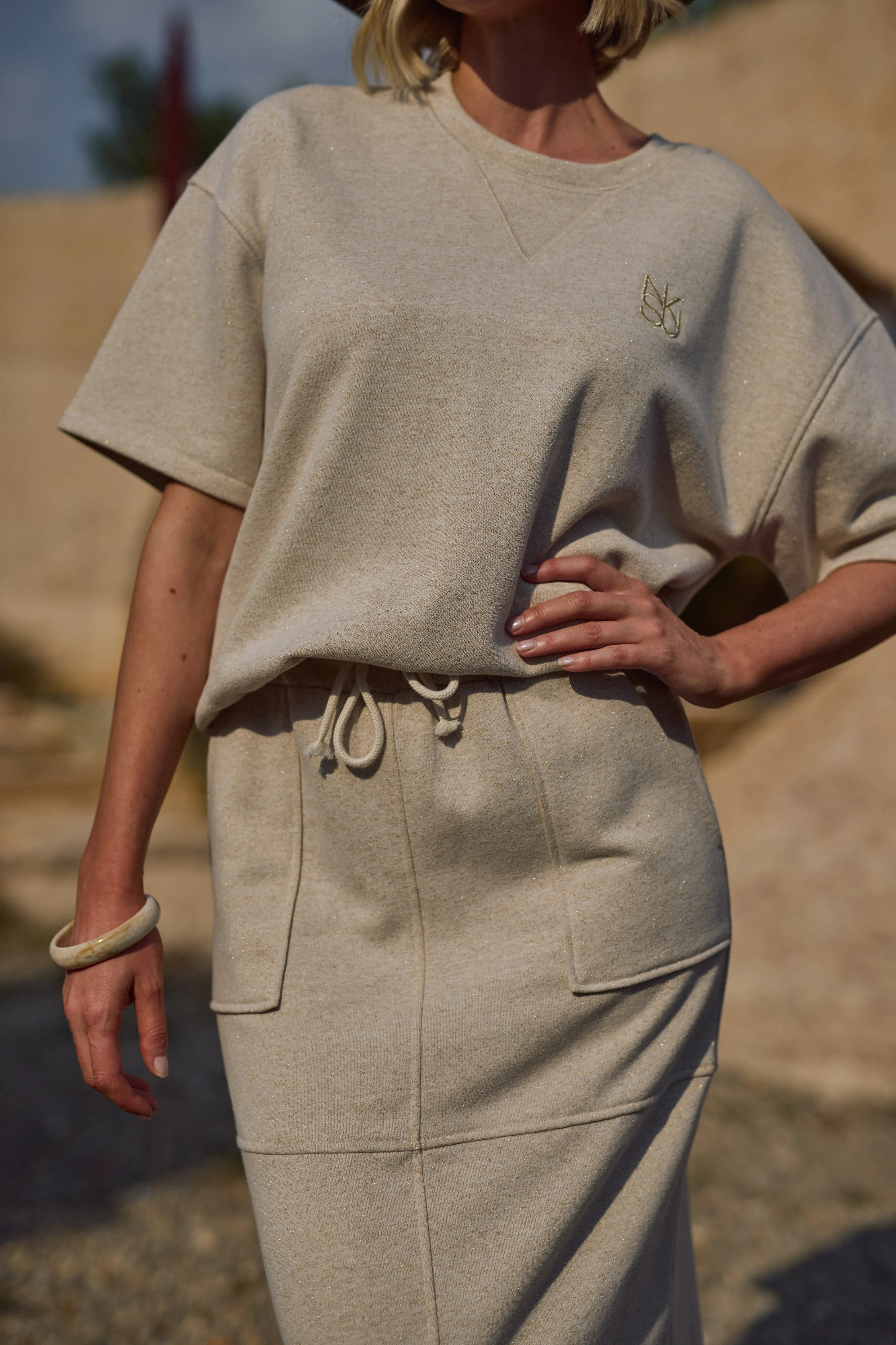 Rok Maartje Lurex Sand NKS10028 - Image 6