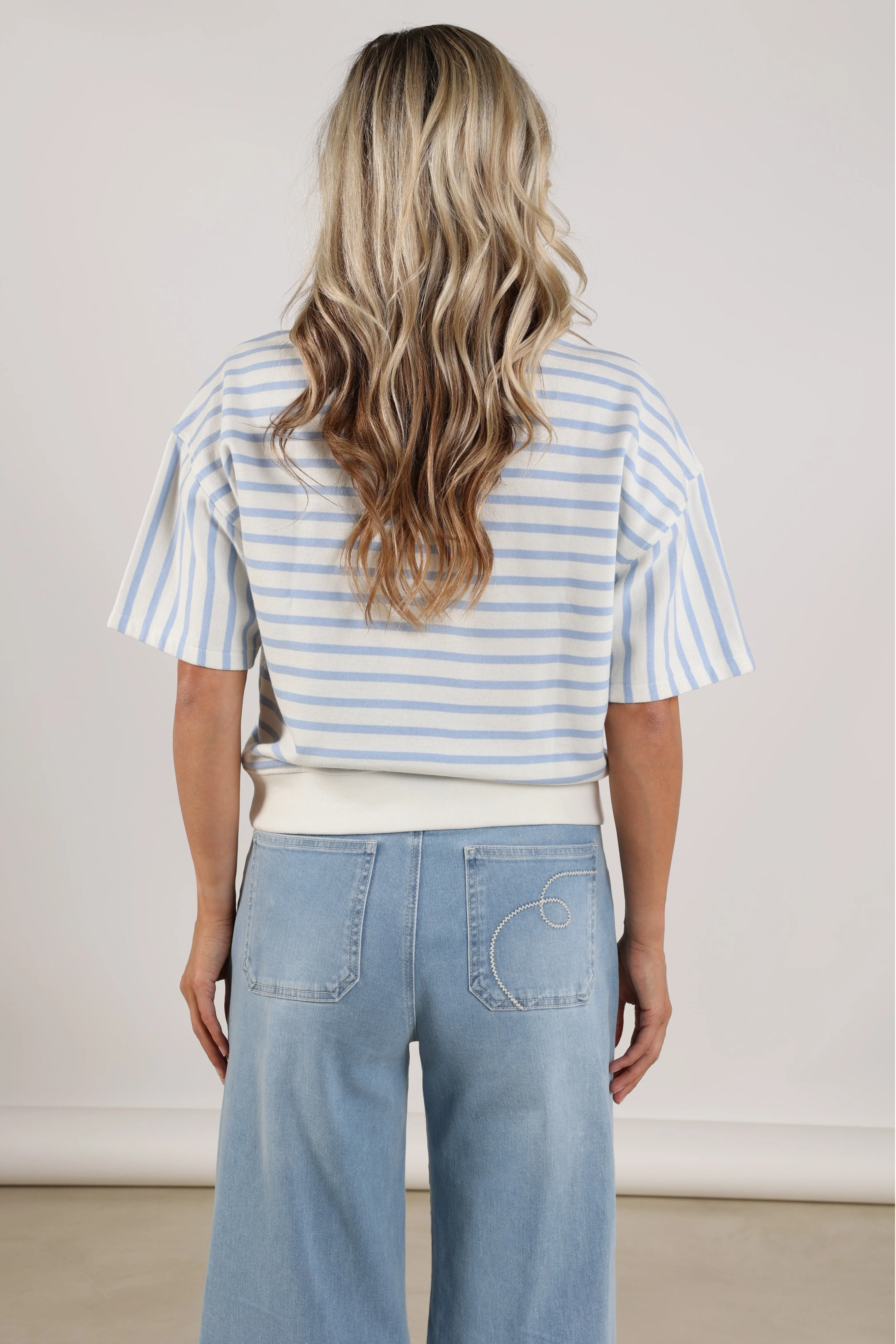 Sweater Lotte Stripe Offwhite Cloudy NKS03047 - Image 3