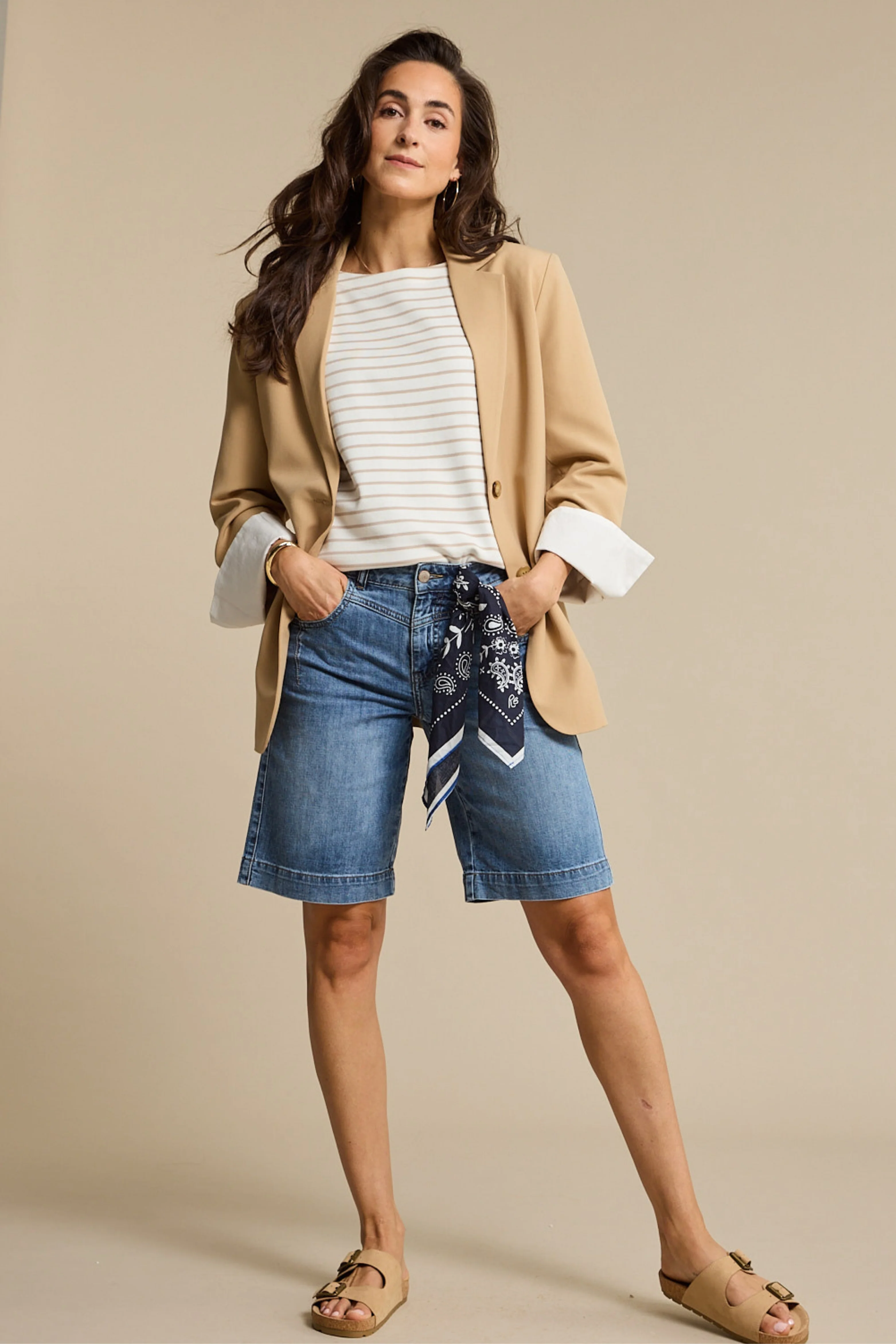 T-shirt Terry Stripe Pebble SRB4754 - Image 6