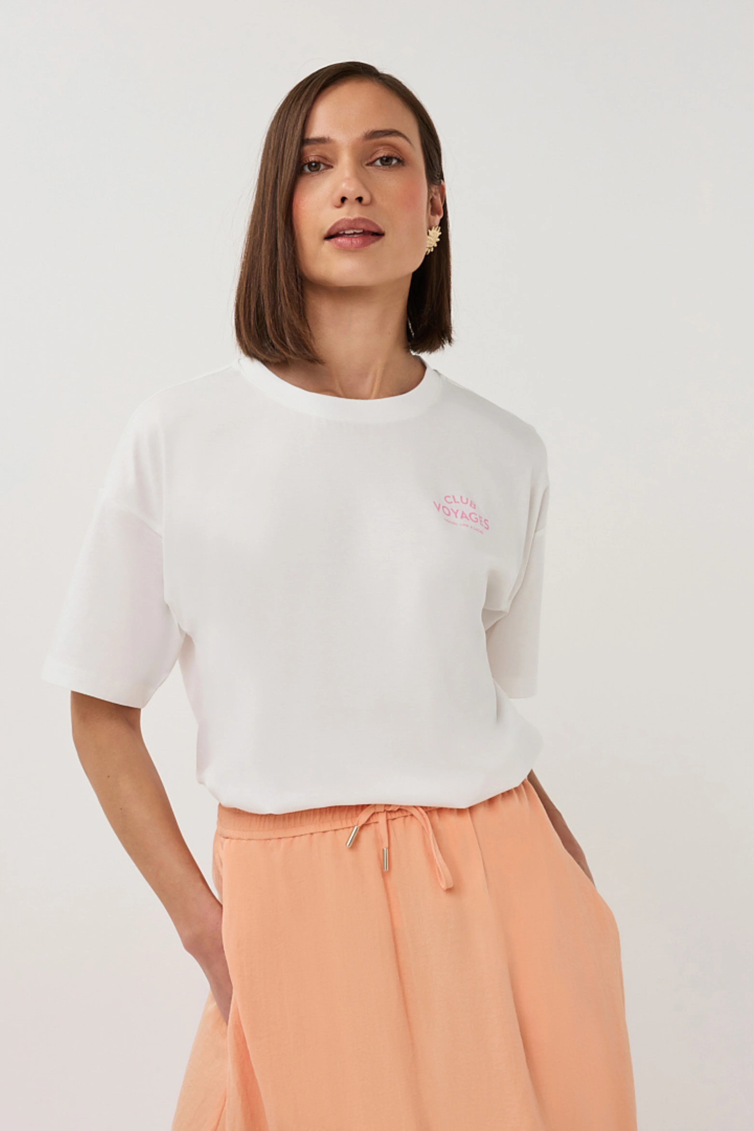 T-shirt Voyages Offwhite Rose SP26.05015 - Image 2