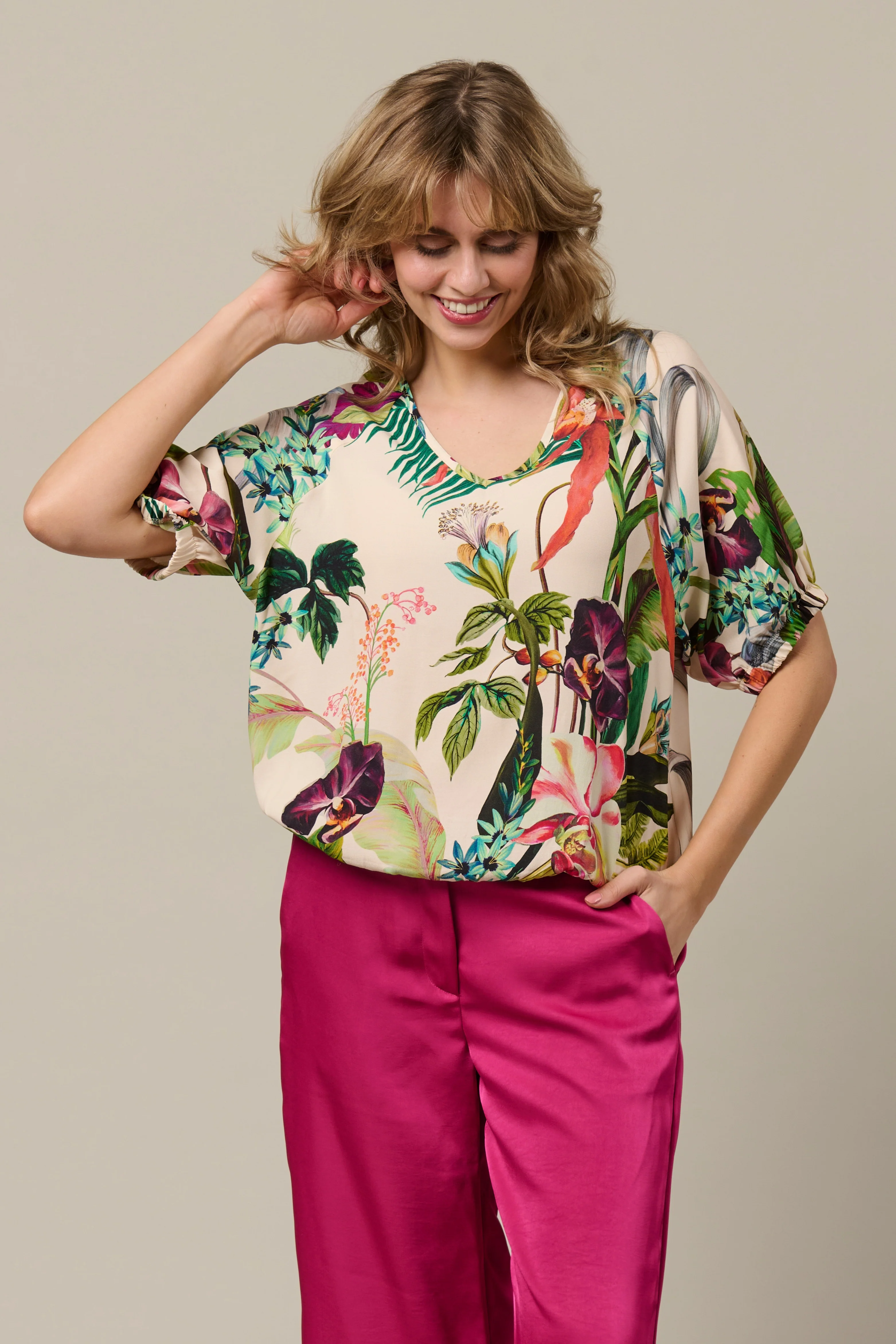 Top Agnes Flower Vanilla Multi TO368 - Image 4