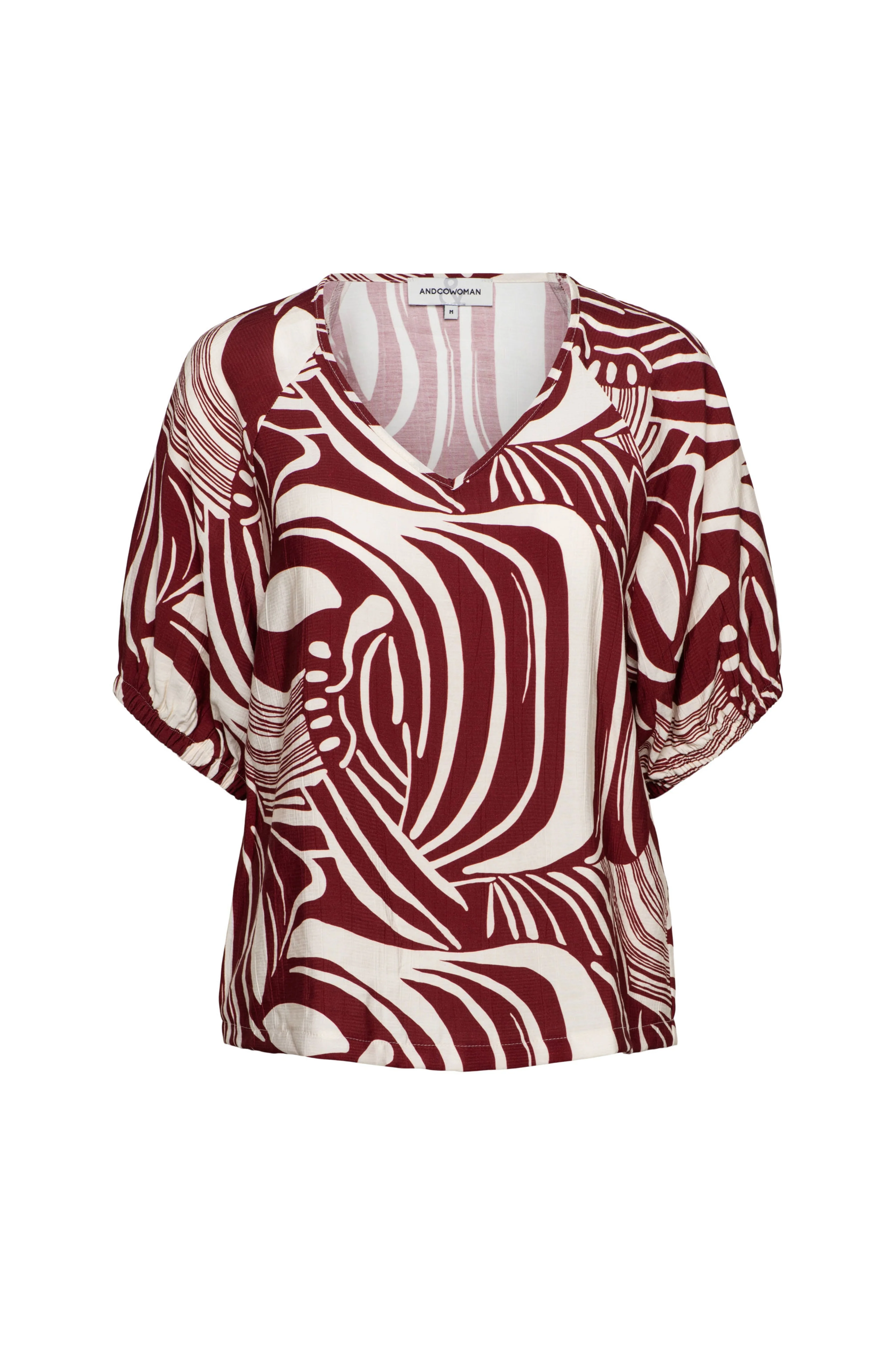 Top Amelie Weave Claret Multi TO375 - Image 2