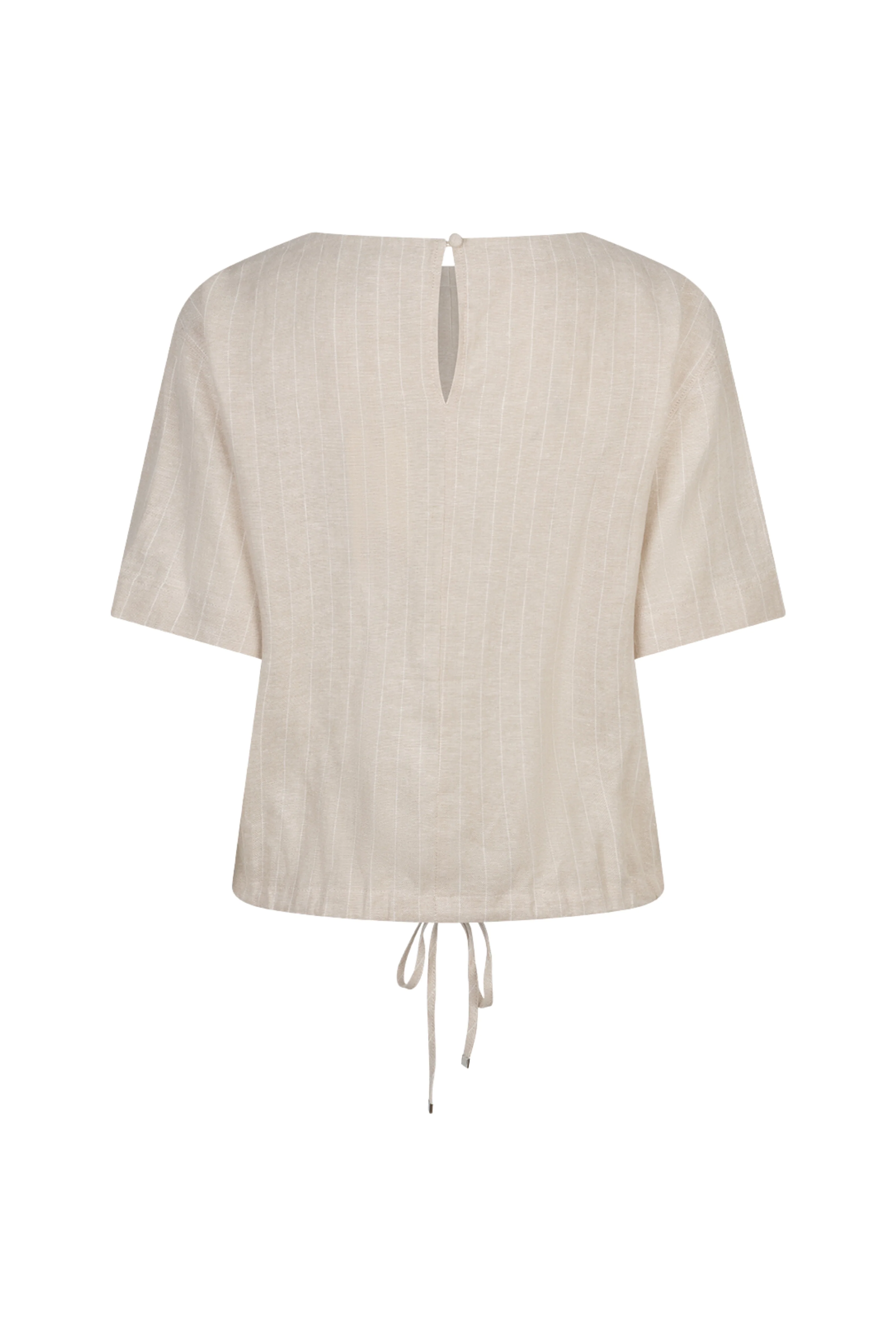 Top Skyler Linen Pinstripe Pebble SRB4863 - Image 5