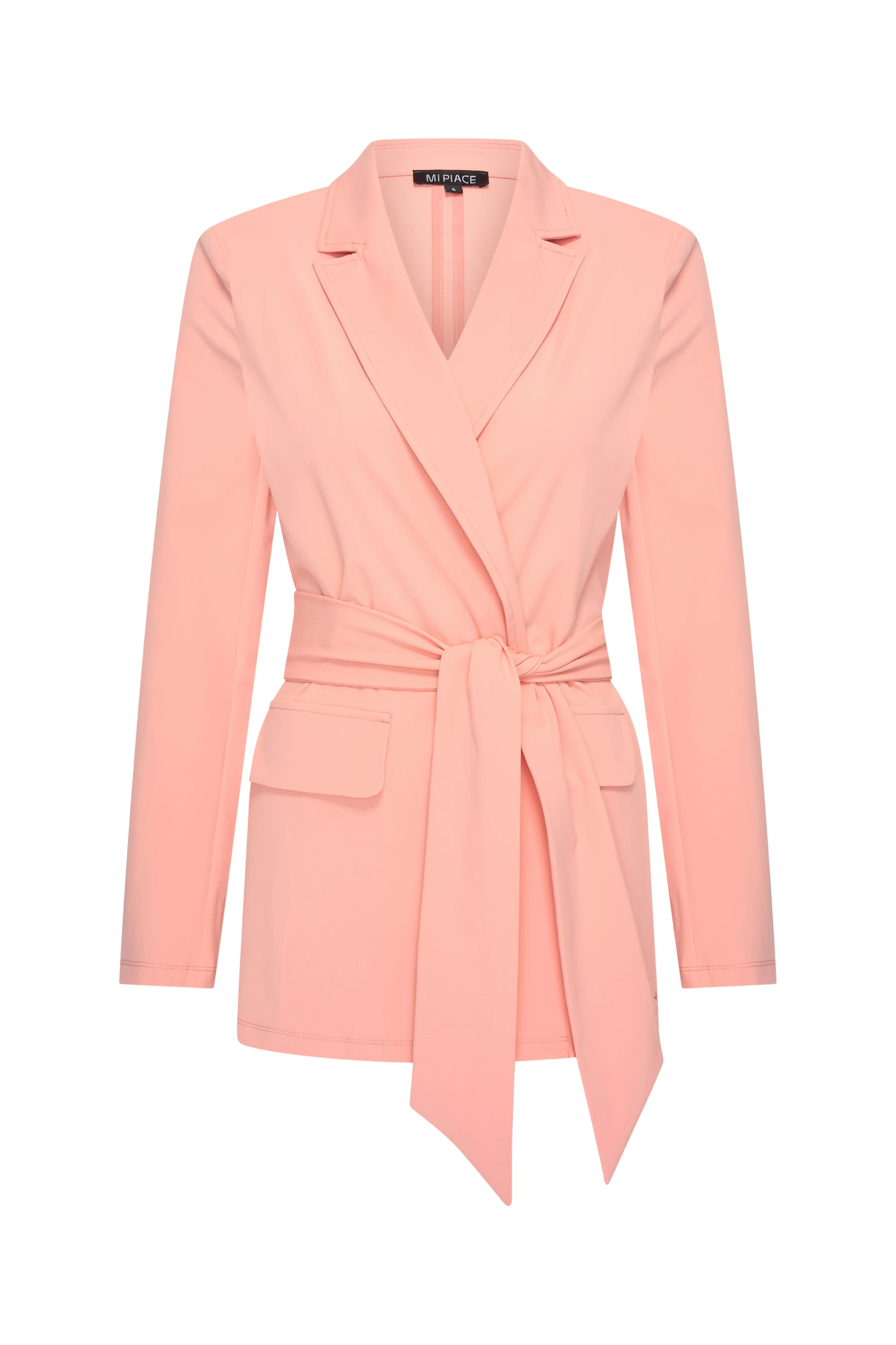 Travel Blazer Belted Peach Amber 202823 - Image 3
