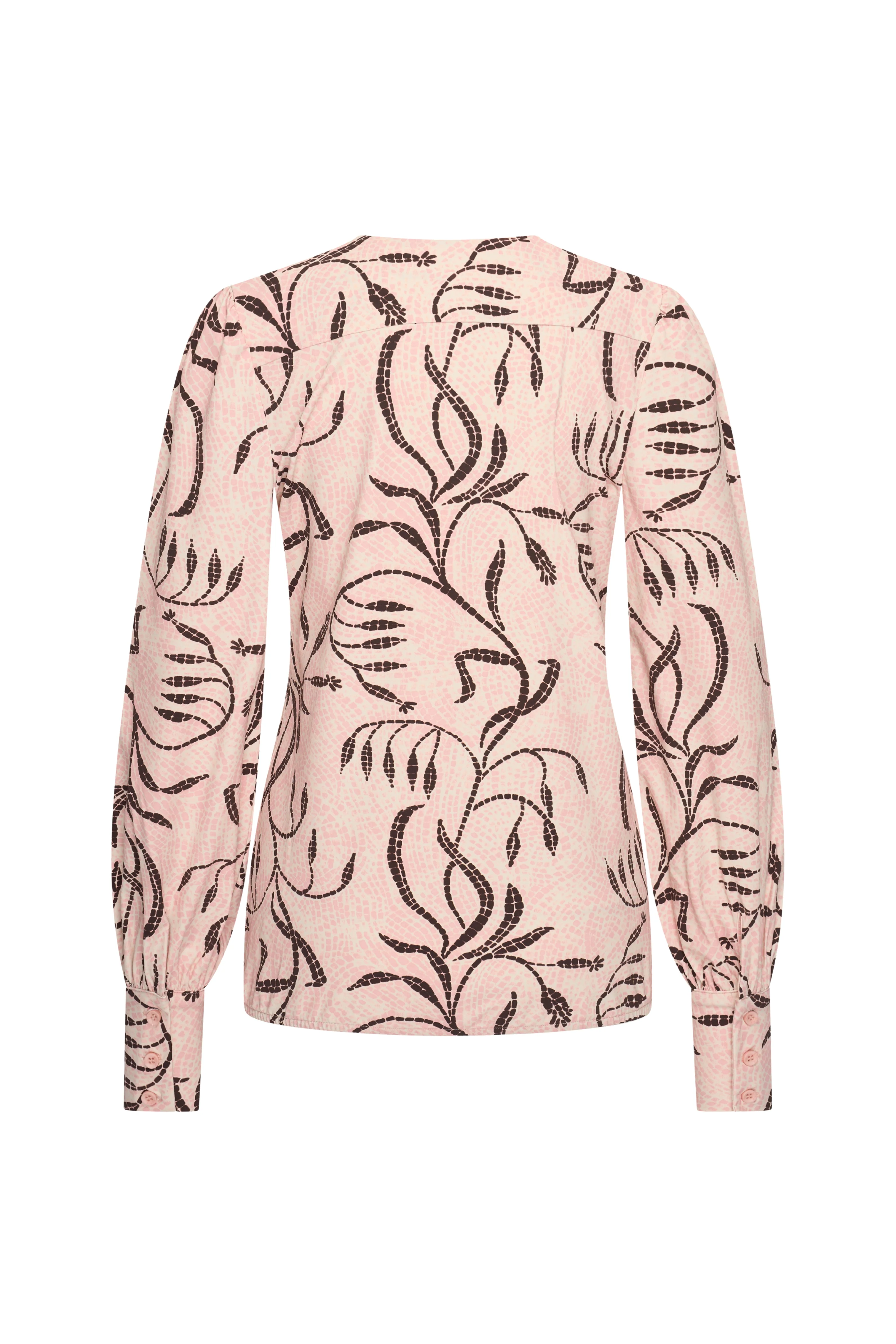 Travel Blouse Twilight Twigs Print Mellow Rose 202226 - Image 4