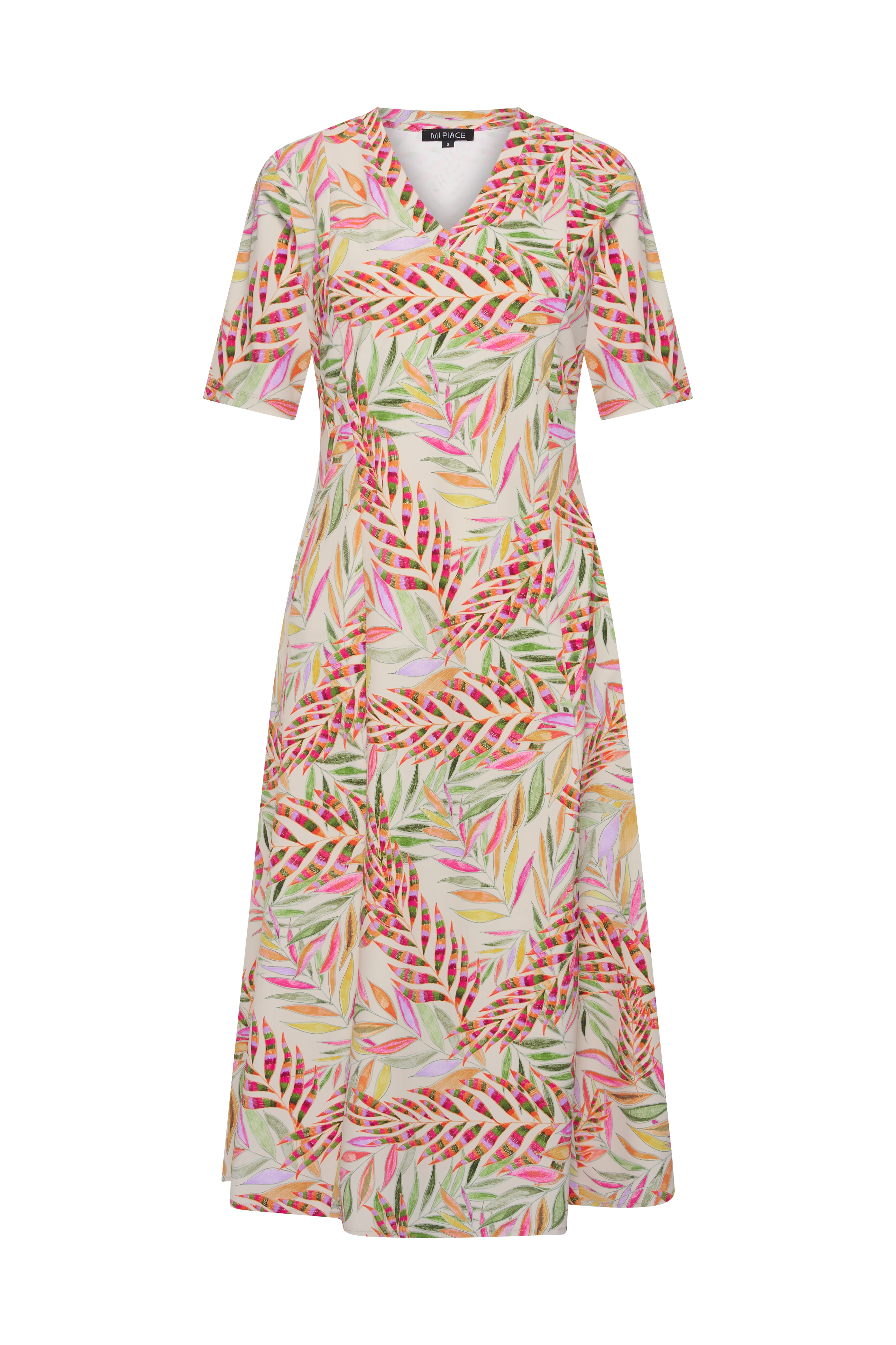 Travel Jurk Pencil Branches Print Kit 202810 - Image 2