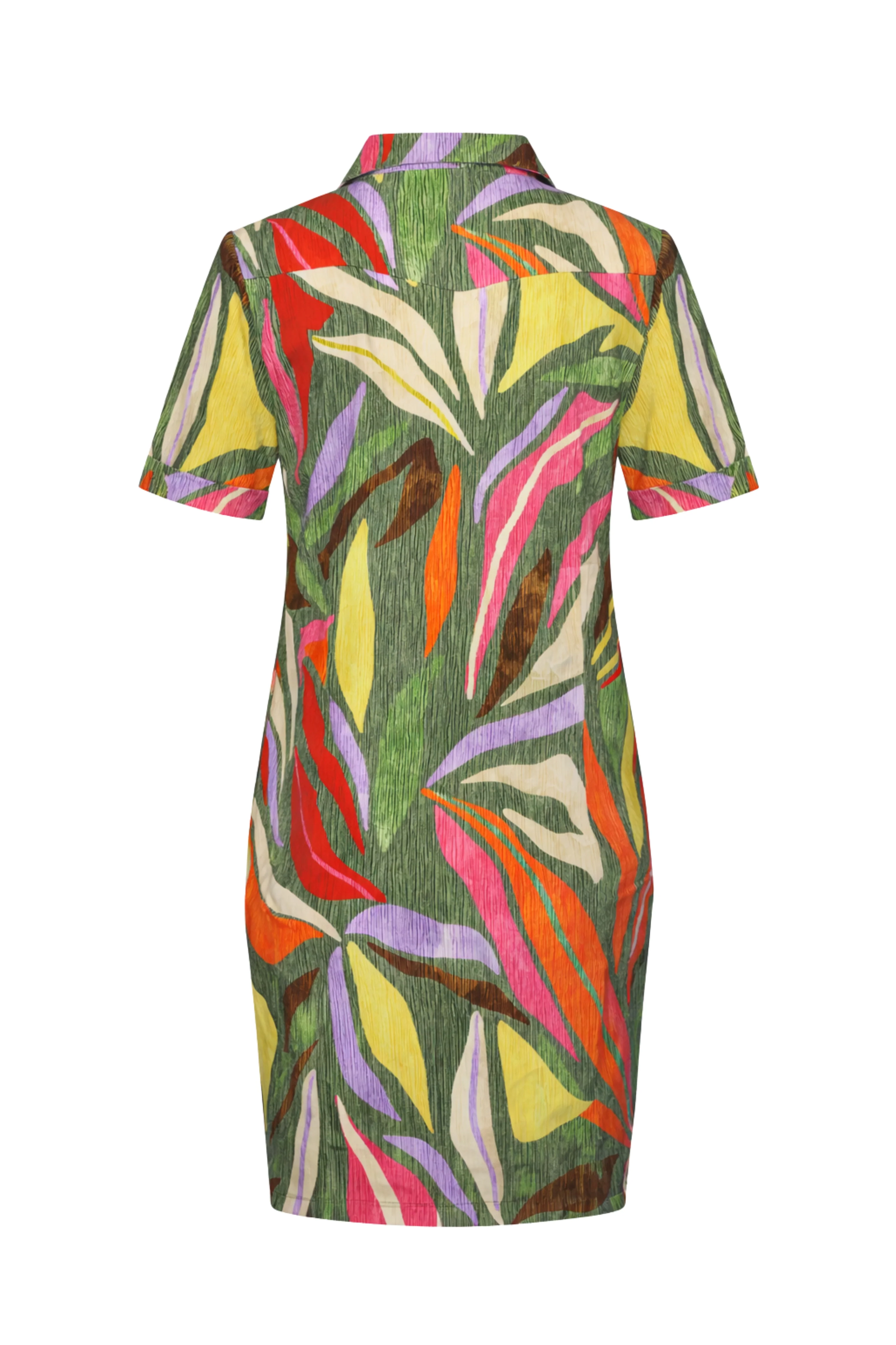 Travel Jurk Polo Summer Dance Print Olive 202605 - Image 2