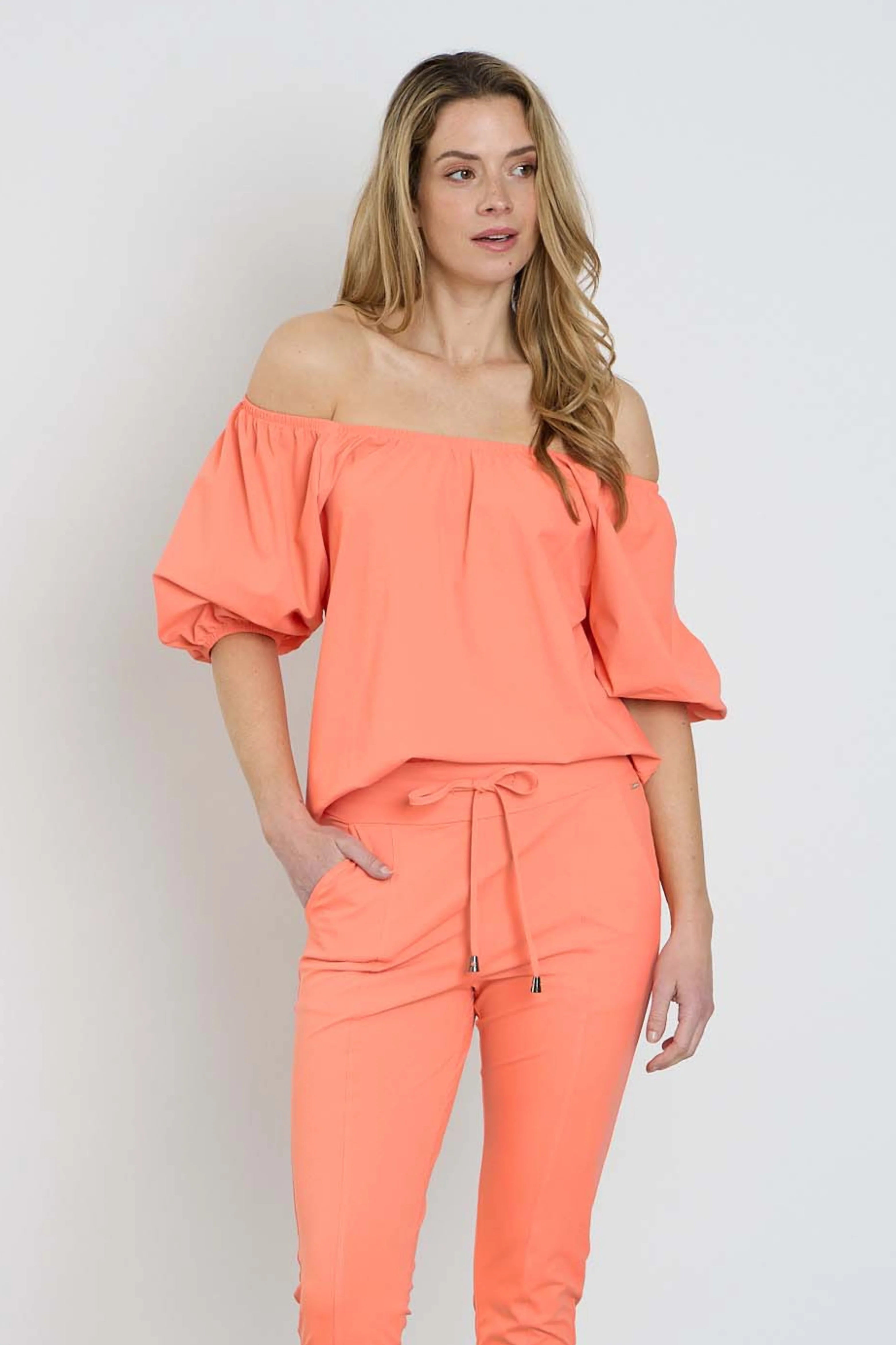 Travel Top Bardot Coral 202454 - Image 2