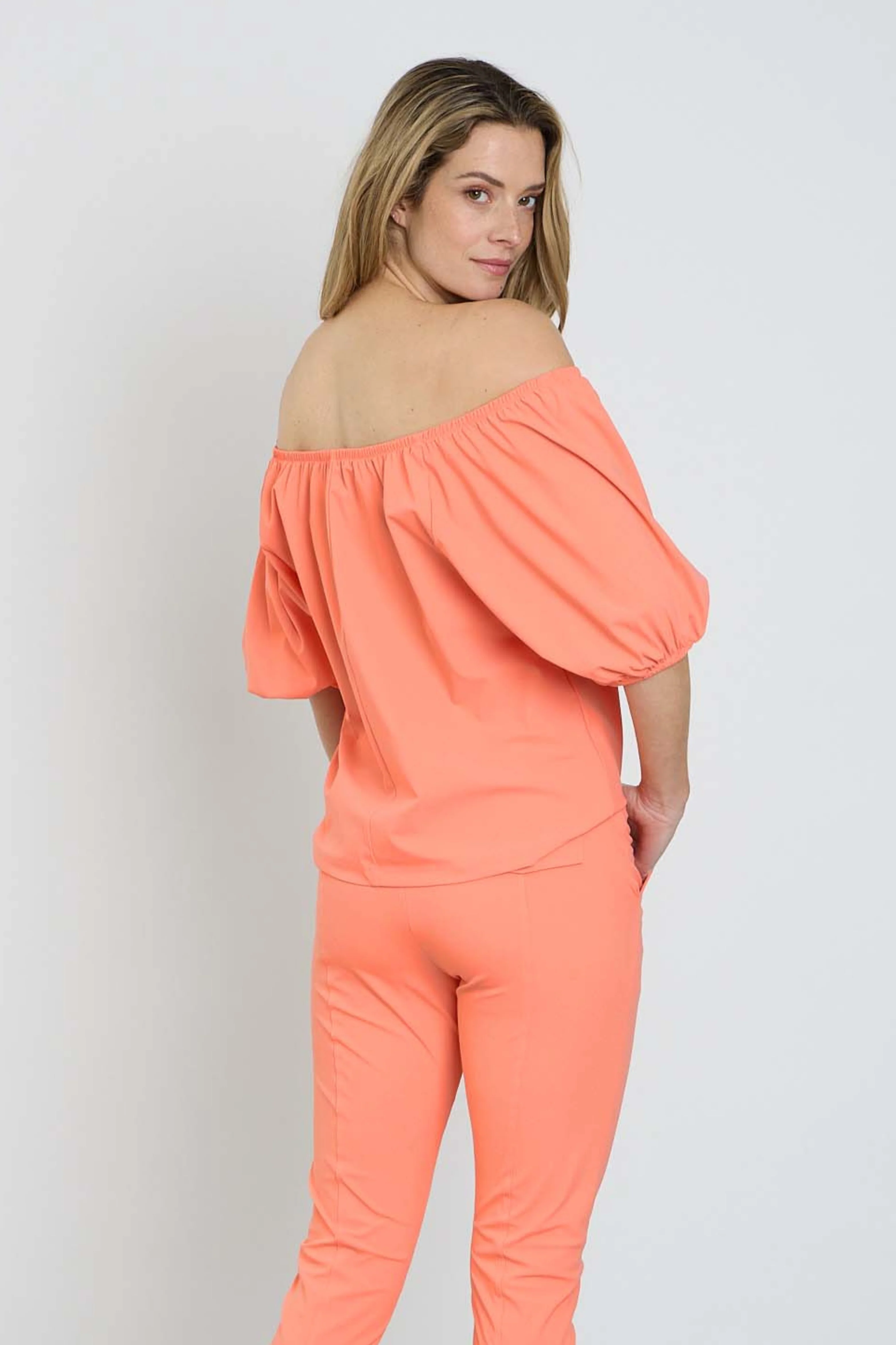 Travel Top Bardot Coral 202454 - Image 5