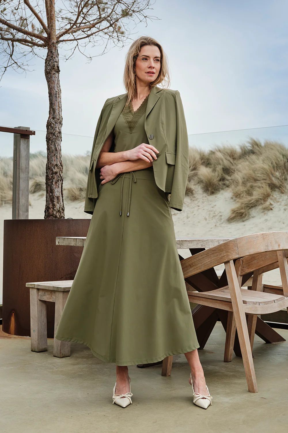 Travel Top Lace Olive 202254 - Image 2