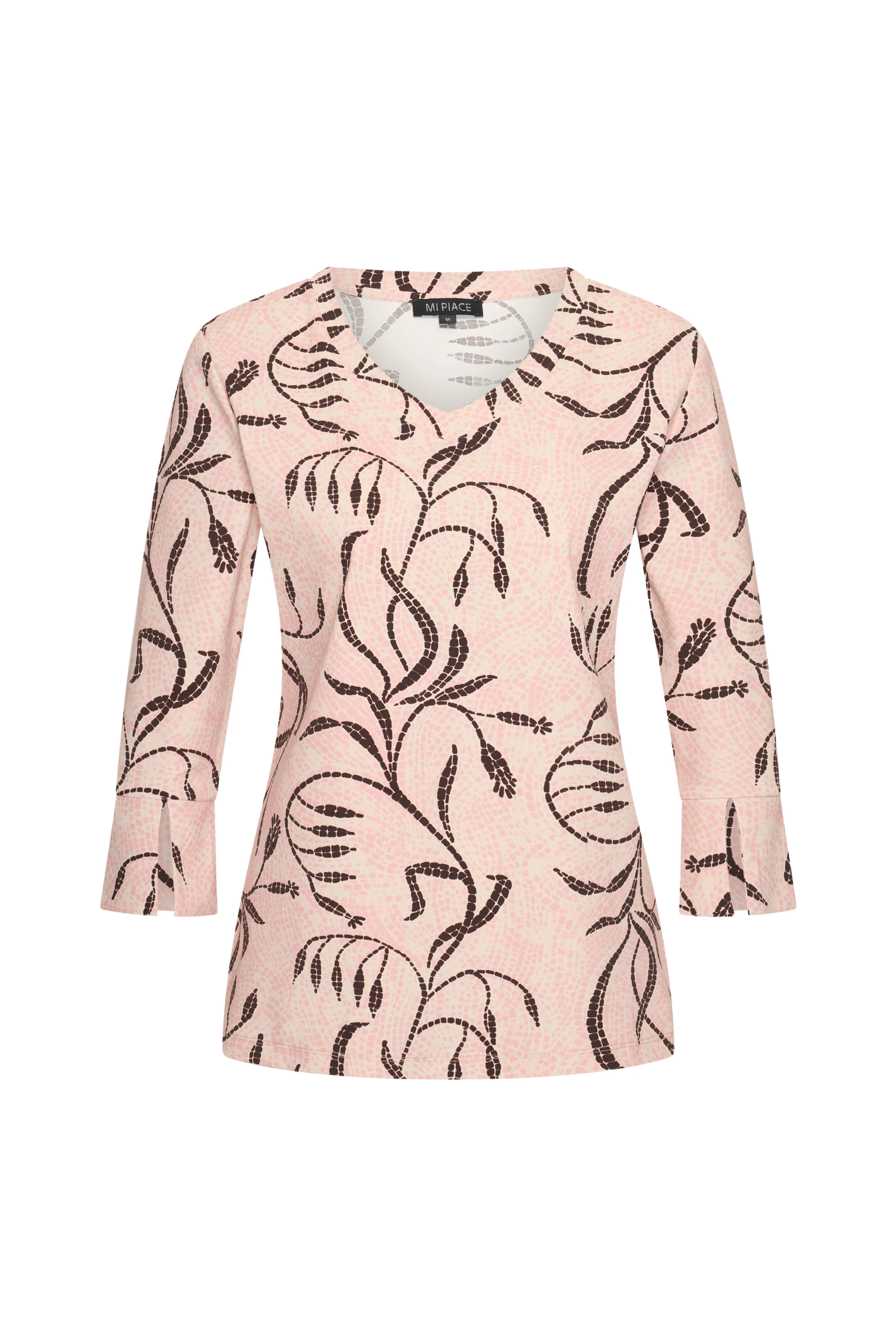 Travel Top Twilight Twigs Print Mellow Rose 202095
