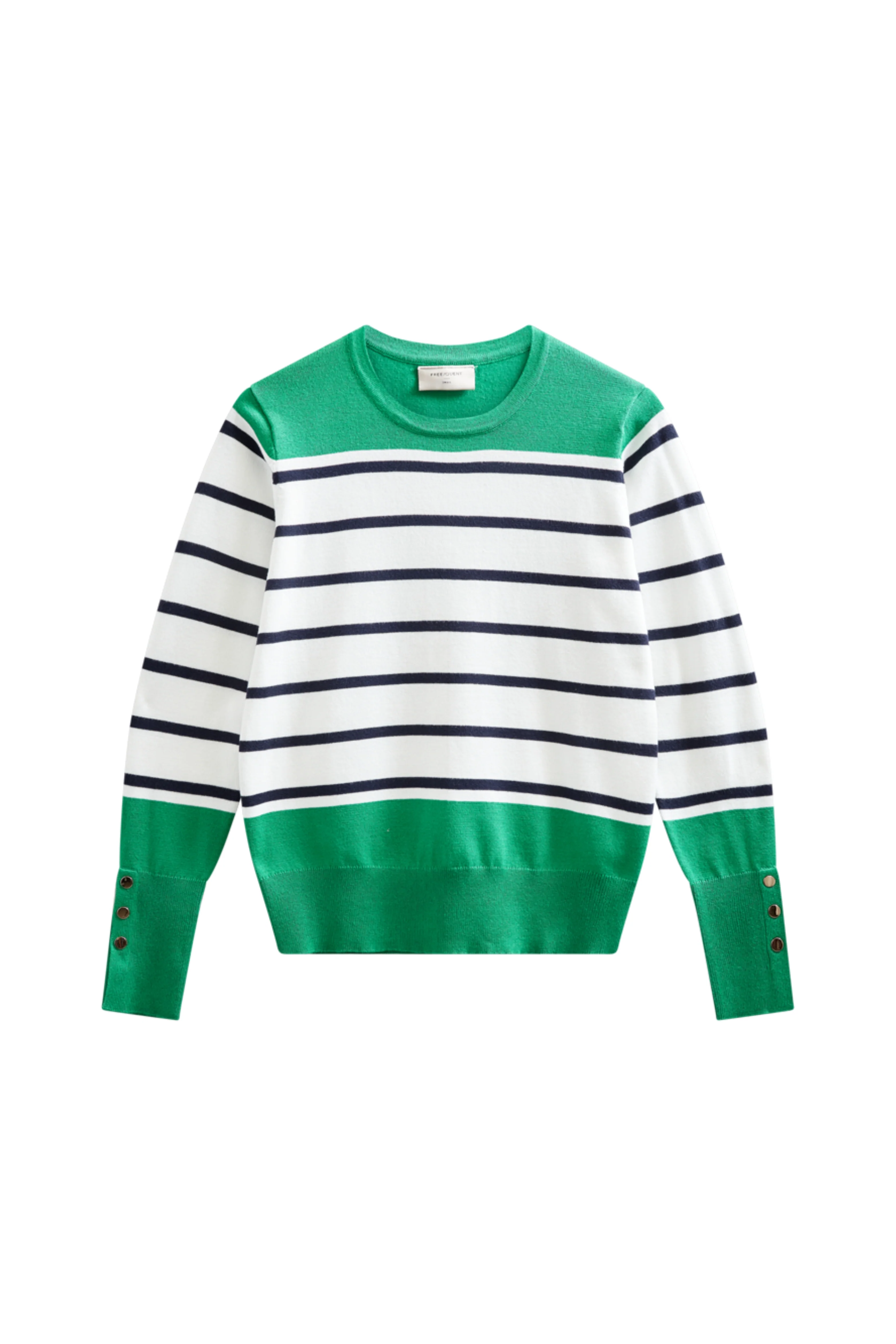 Trui Fqkatie Bright Green Star Offwhite 207512 - Image 3